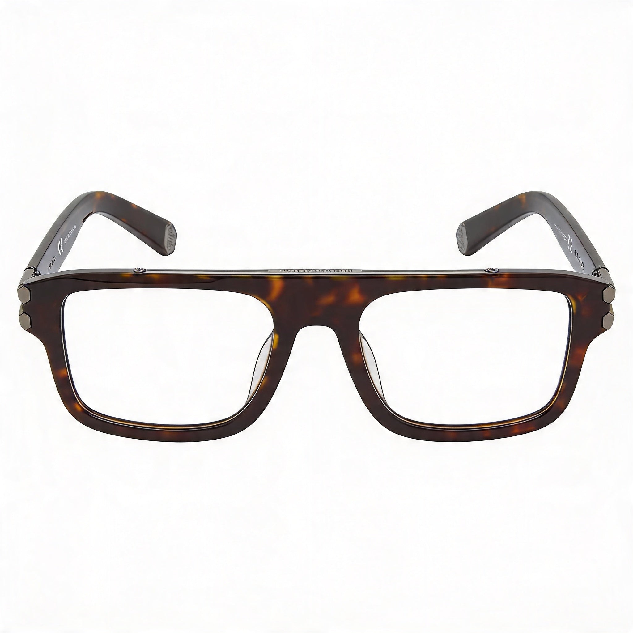 Philipp Plein Browline VPP021M Unisex Plastic Eyeglasses Bright Dark Havana 53mm, Photo 2