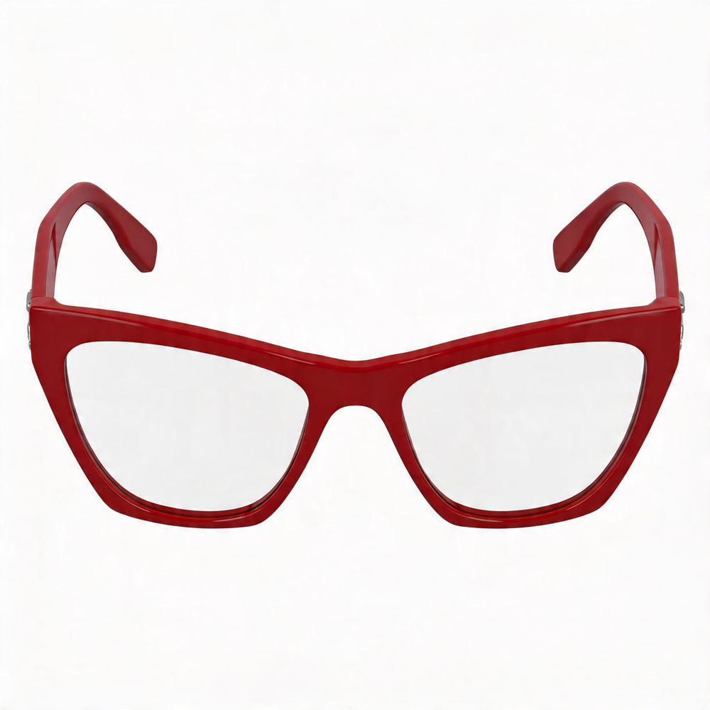 Gafas ópticas casuales para mujer KARL LAGERFELD, de acetato rojo, con lentes de 54 mm, puente de 19 mm y patillas de 140 mm
