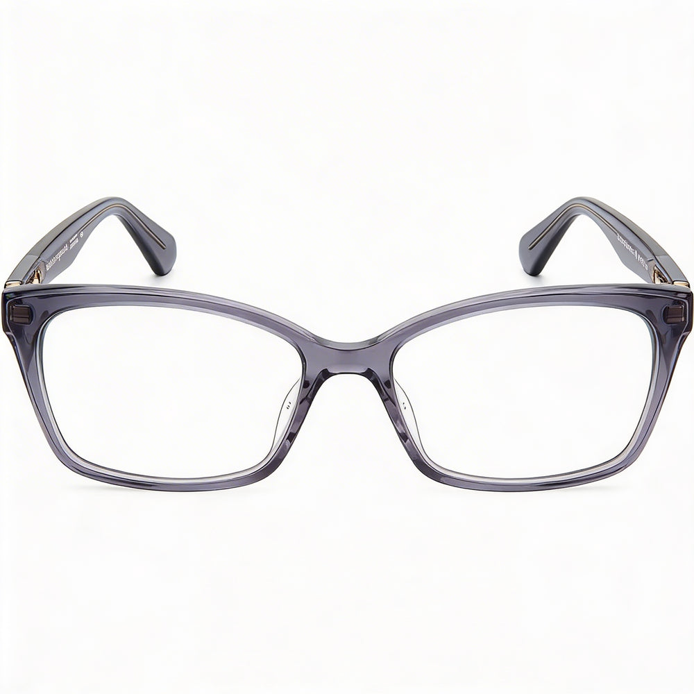kate spade new york Modern Women's Transparent Grey Acetate Full Rim Square Eyeglasses with Grey Lenses 52mm