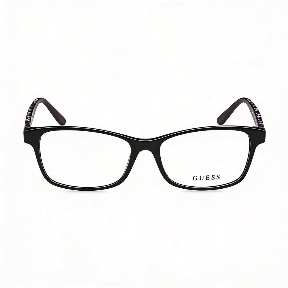 Gafas clásicas GUESS de mujer con montura de plástico en animal brillo, 51-16-140mm