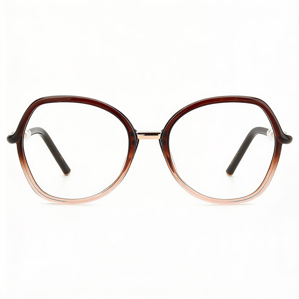 CAROLINA HERRERA Her 0080 Gafas de sol para mujer con montura de poliamida marrón nude, lentes de 53 mm con protección UV no polarizadas.
