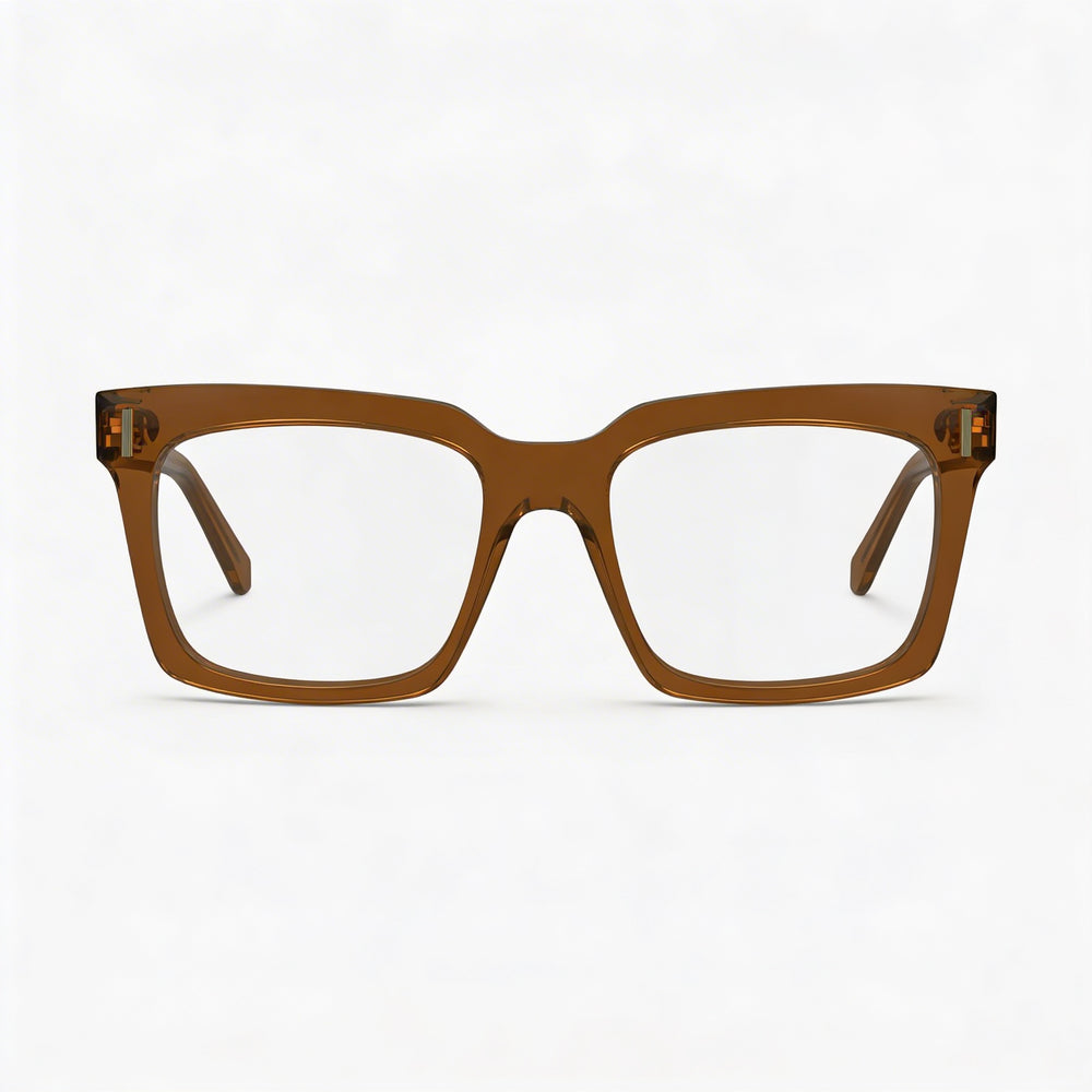 Salvatore Ferragamo Sf2993 Men's Transparent Brown Acetate Eyewear 53mm
