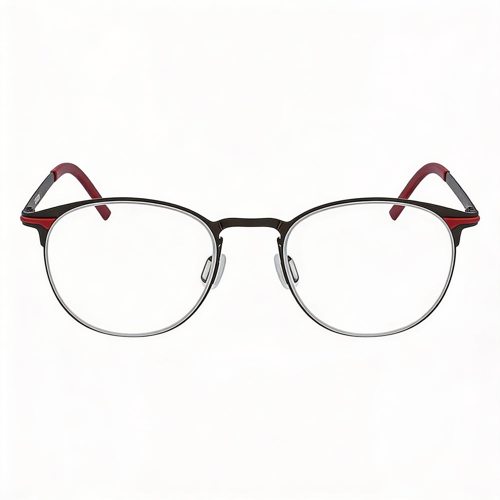 Gafas Unisex Flexon B2000, montura de metal con acabado en negro grafito, 50 mm de ancho de lente