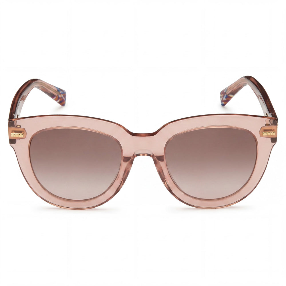 M Missoni Modern Women's Nude Acetate Frame Polycarbonate Lens UV Protection Sunglasses with 51mm Lens Width