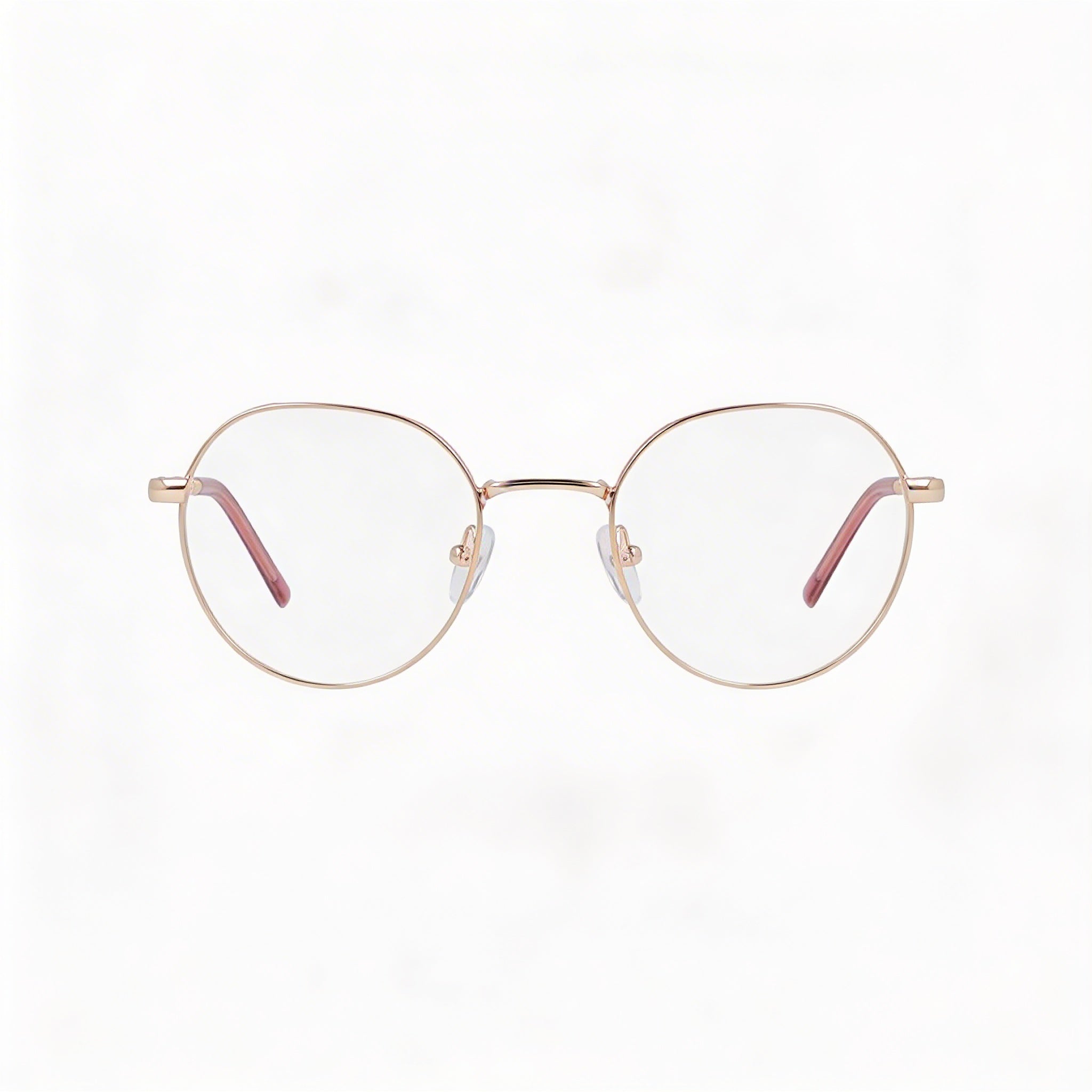 DKNY Dk1032 Women's Metallo Frame Eyewear with Gold Frame and Gold Polycarbonate Lenses, 48mm Lens Width, Photo 2