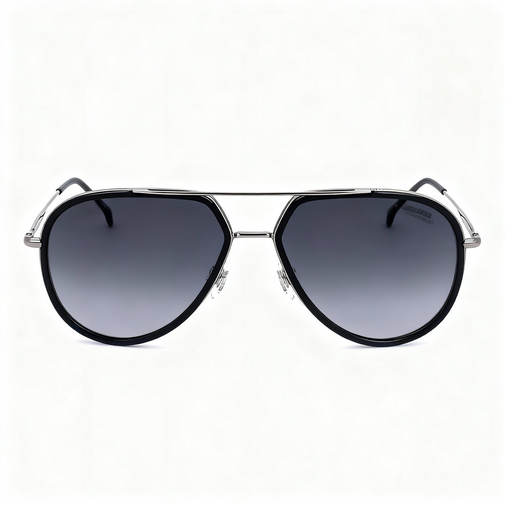 Gafas de sol unisex Carrera CARRERA 295/S de acero inoxidable, montura gris oscuro, lentes gris oscuro, 58 mm
