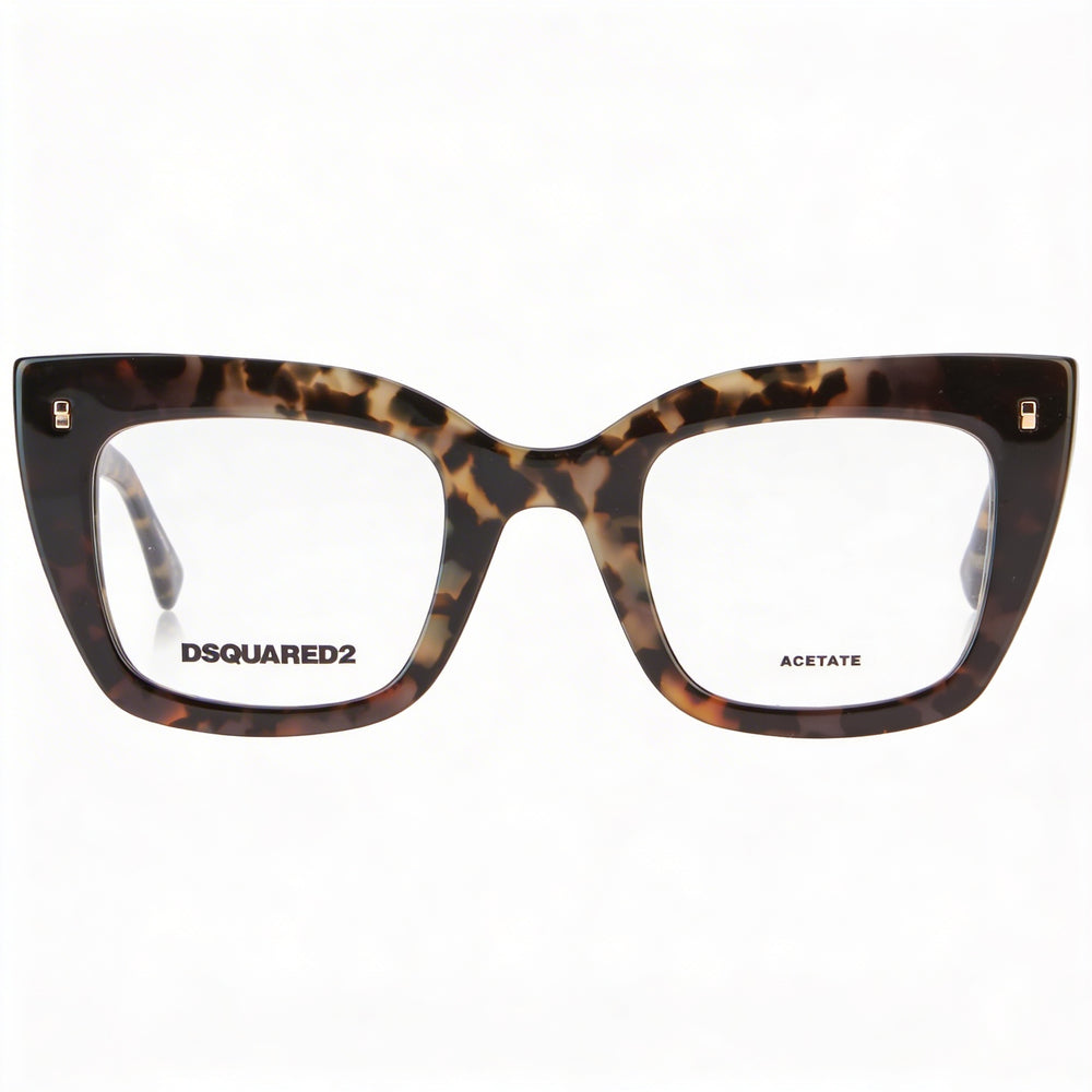 Dsquared2 Modern Women's Acetate Frame Sunglasses in Grey Havana, with Grey Havana Lenses, Size 47-25-145mm