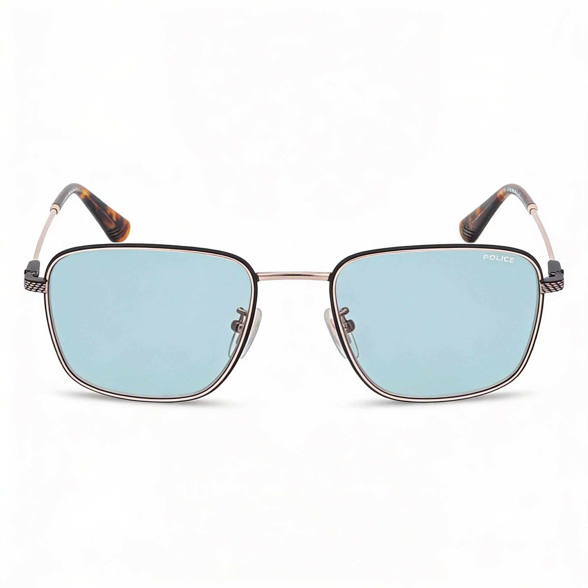 Police Men's Casual Rose Gold Stainless Steel Frame Sunglasses with Polycarbonate Lenses, Size 57-19-150, Photo 2