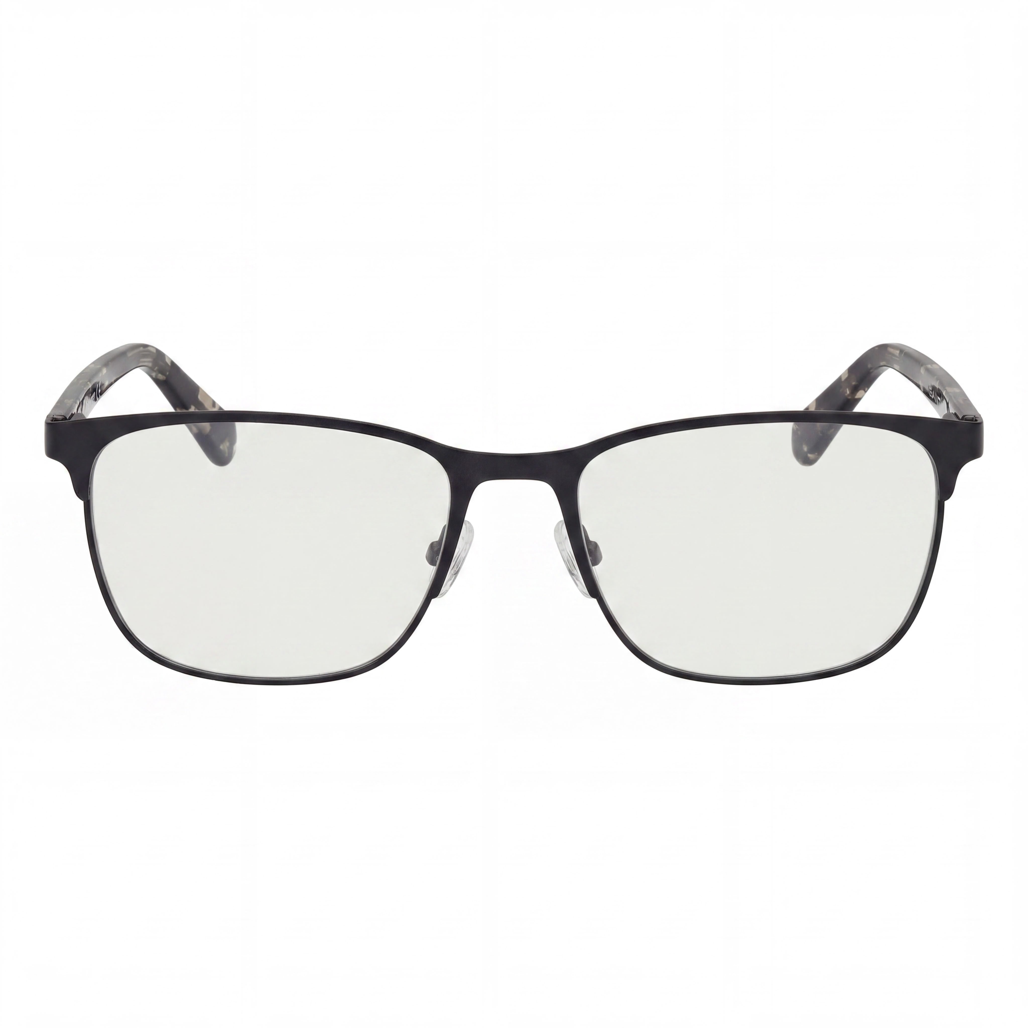 GANT Modern Eyewear for Men, featuring a Matte Black Metal Frame with Polarized Clear Polycarbonate Lenses, 53mm, Photo 2