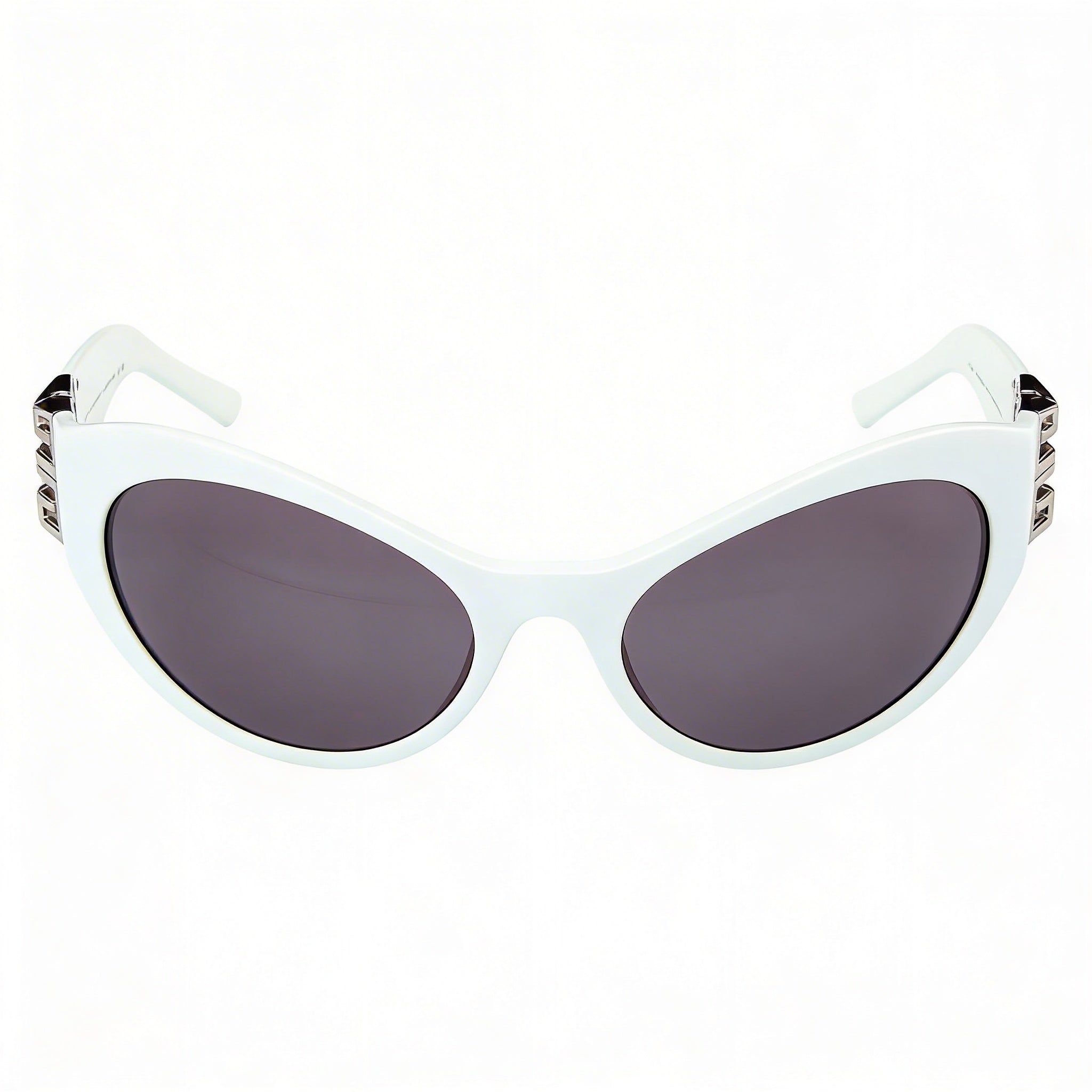 Gafas de sol Givenchy Casual para mujer, montura de plástico blanca, lentes ahumadas no polarizadas con protección UV 400, 63 mm, Photo 2