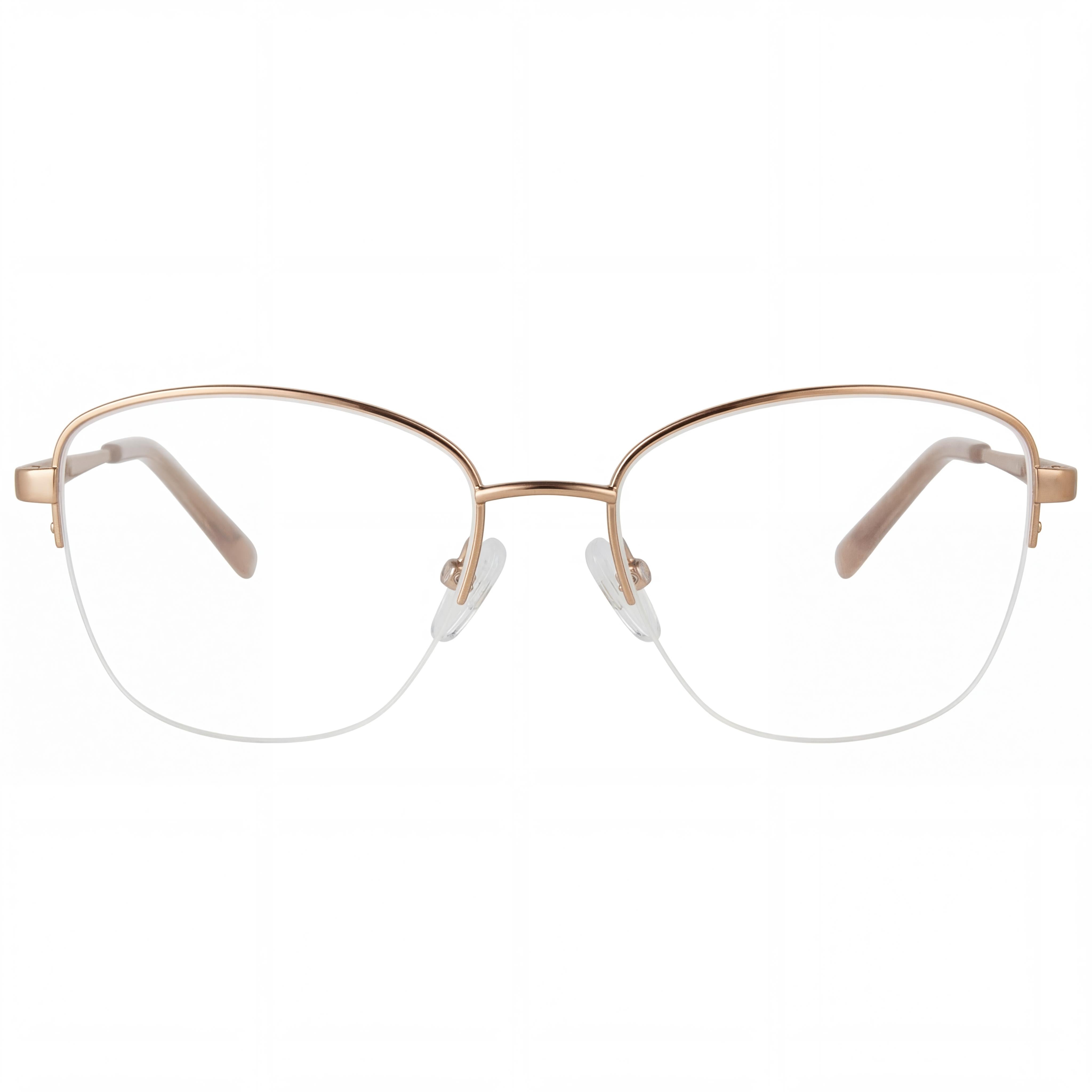 Adensco Ad 252 Men's Gold Metal Frame Eyeglasses with Clear Polycarbonate Lenses (51-17-135 mm), Photo 2