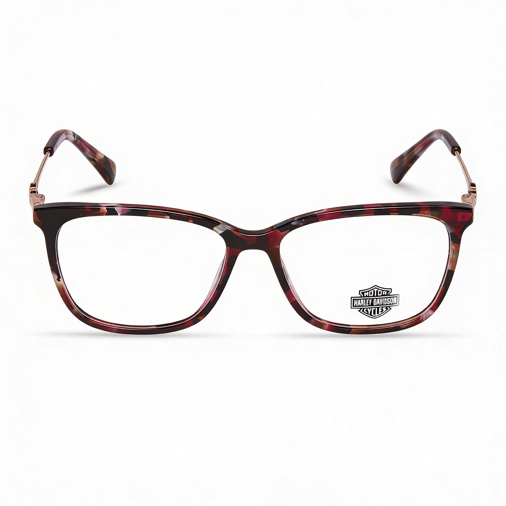 Harley-Davidson Hd0564 Men's Eyewear with Bordeaux Plastic Frame and Clear Lenses 54mm, Photo 2
