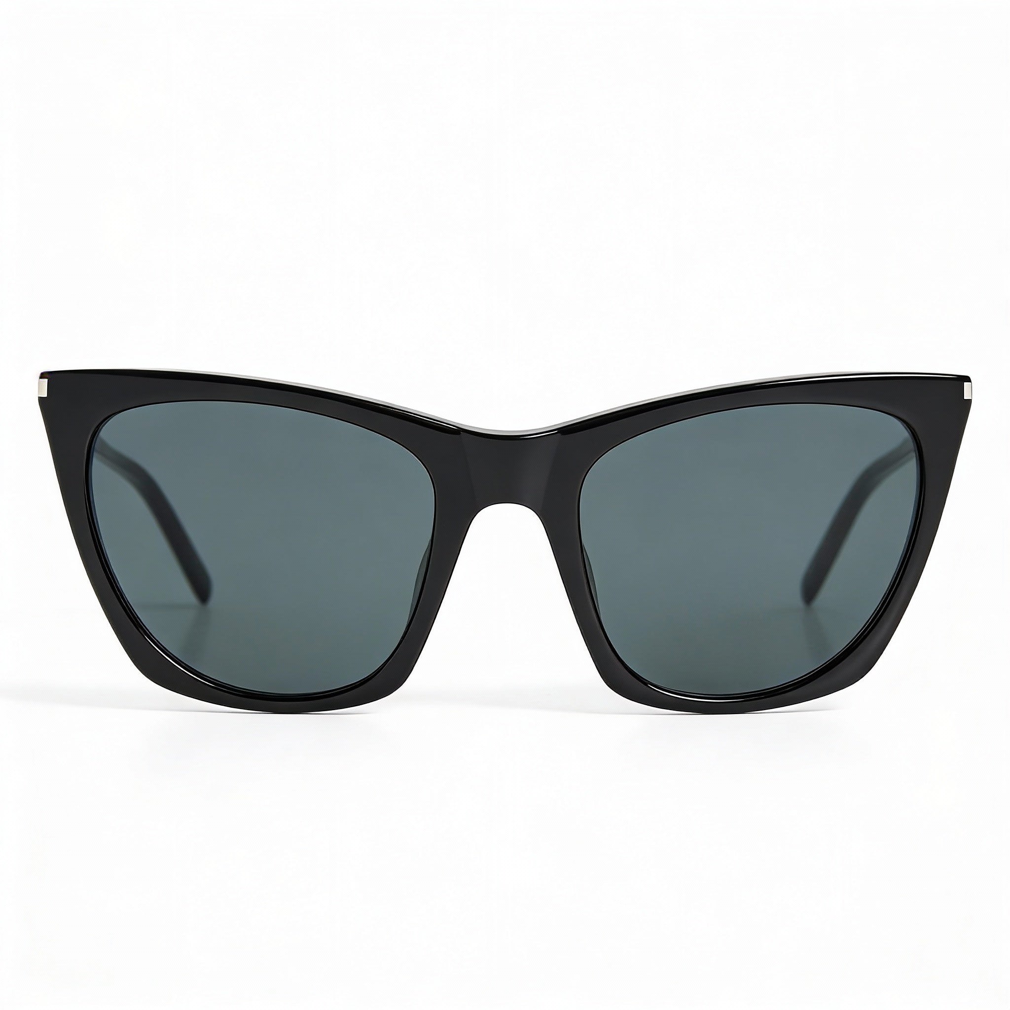 Yves Saint Laurent Sport Women's Black Acetate Cat's Eye Sunglasses with Multicoloured Lenses, 55mm, Photo 1