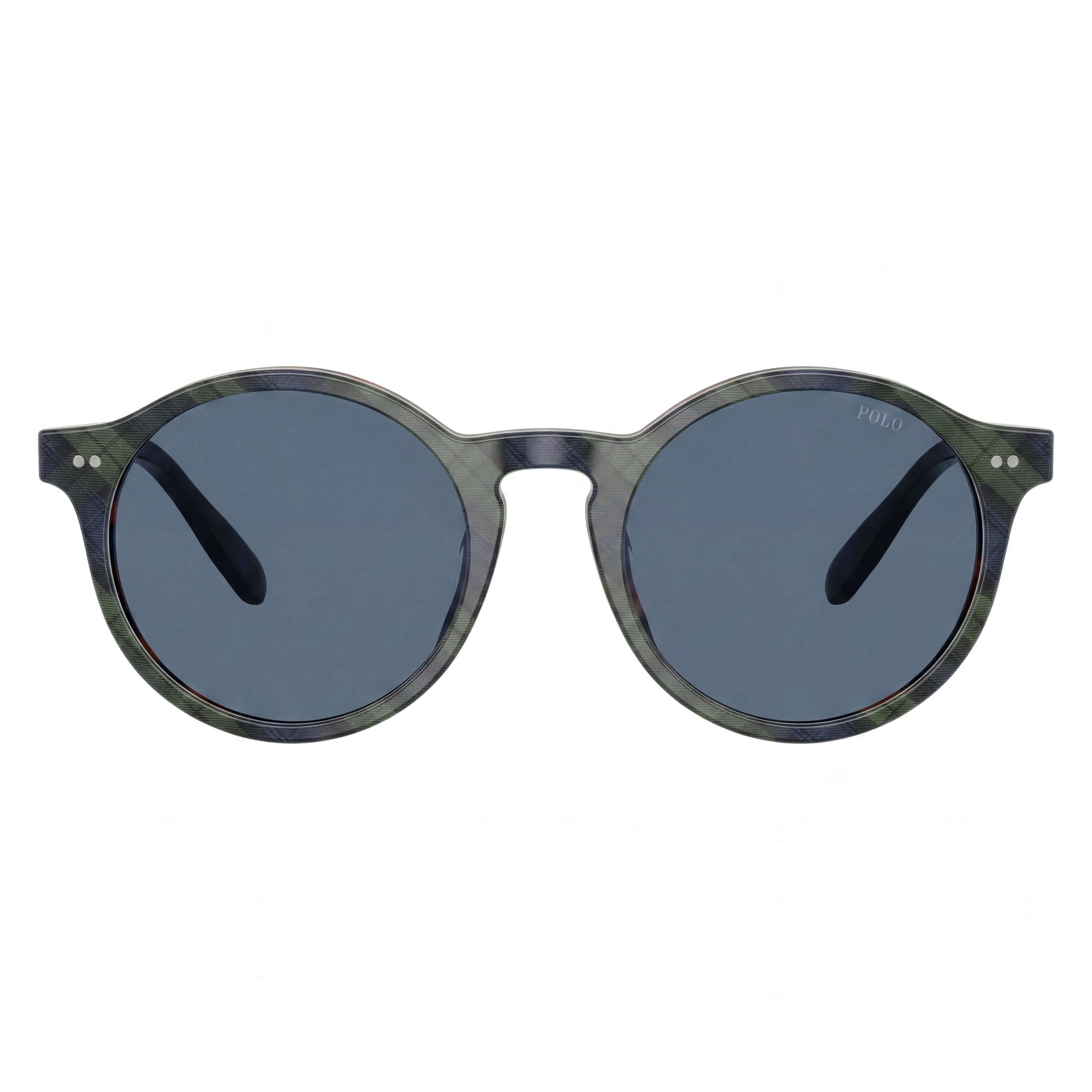 POLO RALPH LAUREN Ph4204u Universal Fit Women's Shiny Tartan Blue/Green/Dark Blue Plastic Frame 100% UV 53mm, Photo 2