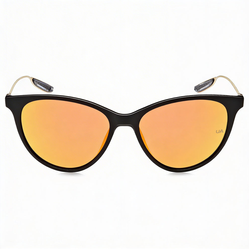 Gafas de sol Under Armour Classic para mujer con protección UV, montura negra de poliamida INJ-GRIL y lentes multicapa rojas de 54 mm.