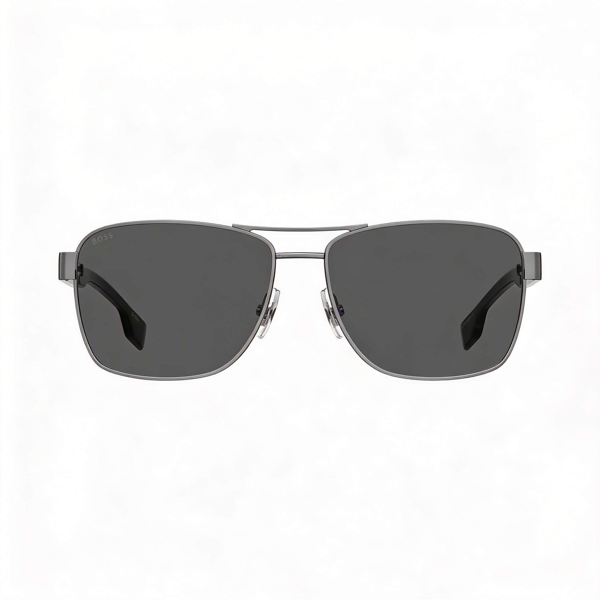 Gafas de sol de hombre Hugo Boss BOSS 1240/S clásicas con montura de aleación de rutenio oscuro y protección UV de 60 mm, Photo 2