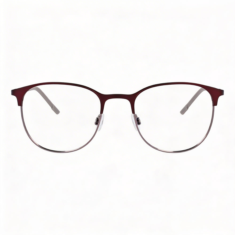 Gafas Flexon E1142 unisex, montura de metal, lentes ciruela medianoche mate, 51 mm de calibre, 20 mm de puente, 145 mm de patillas