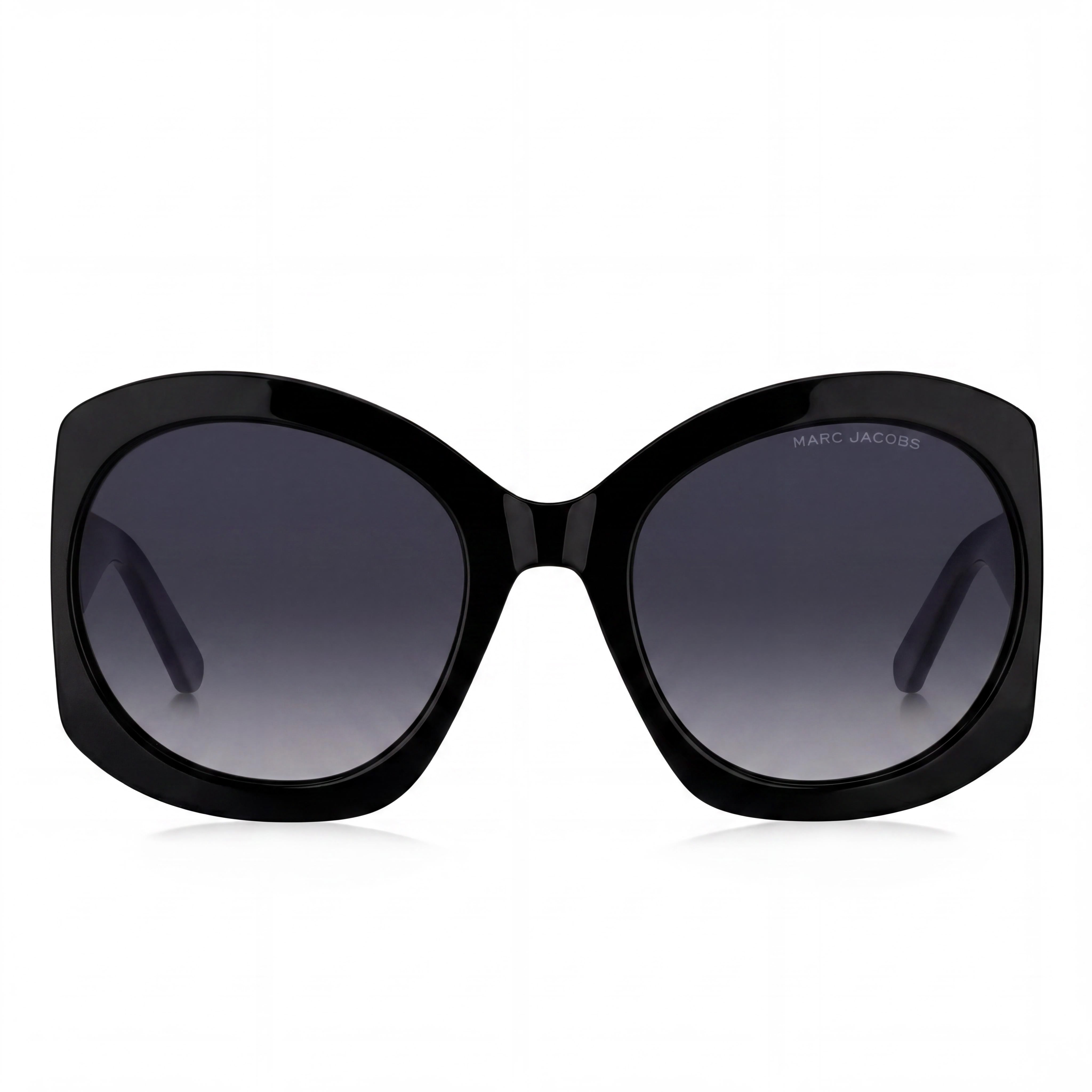 Marc Jacobs Marc 722/S Women's Sunglasses with Black Gold Acetate Frame and Dark Grey Shaded Lenses 56mm, Photo 2