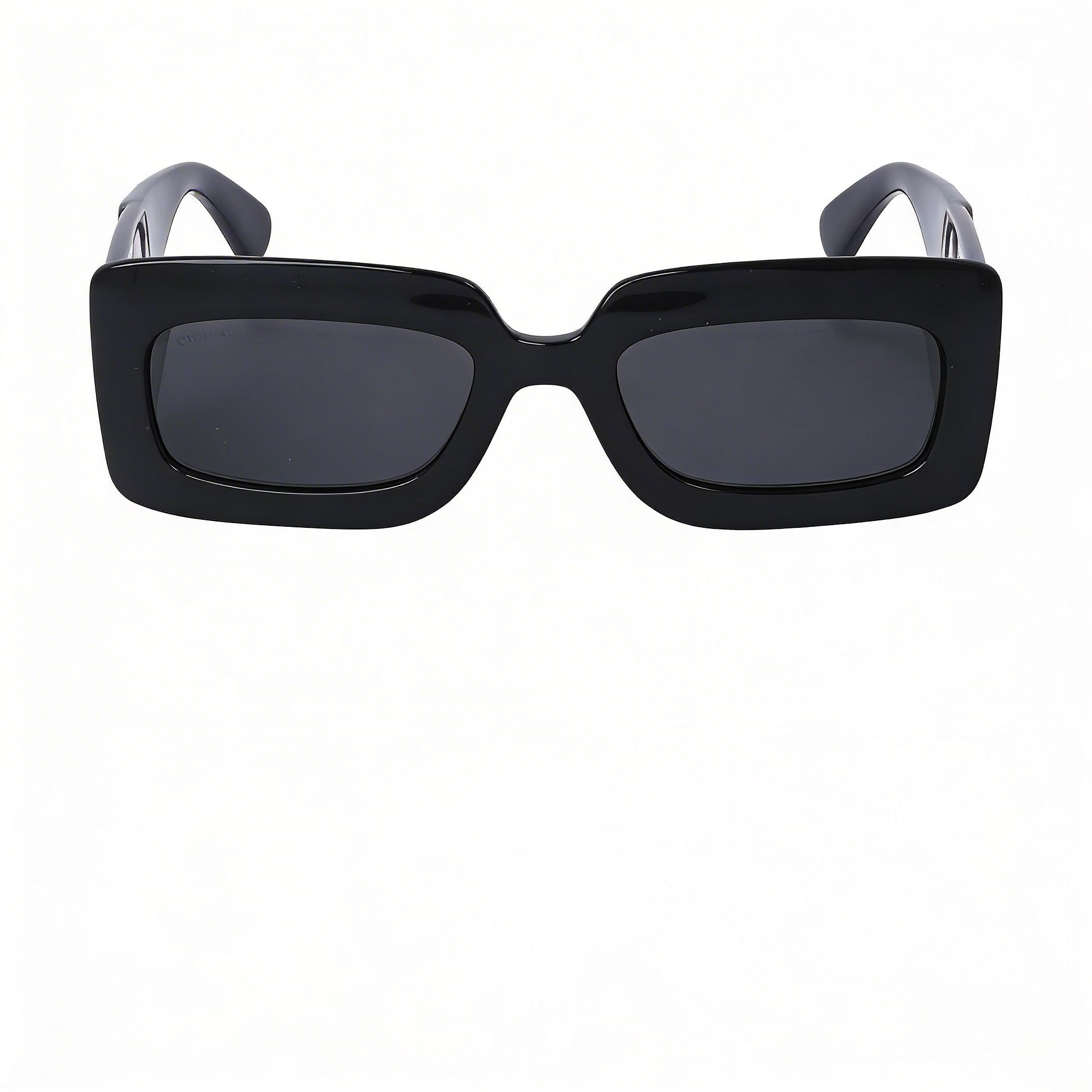 Gafas de sol Gucci Rectangle para mujer con montura de plástico inyectado, color negro y gris, lentes negros y grises, protección UV, 53-21-32, Photo 2
