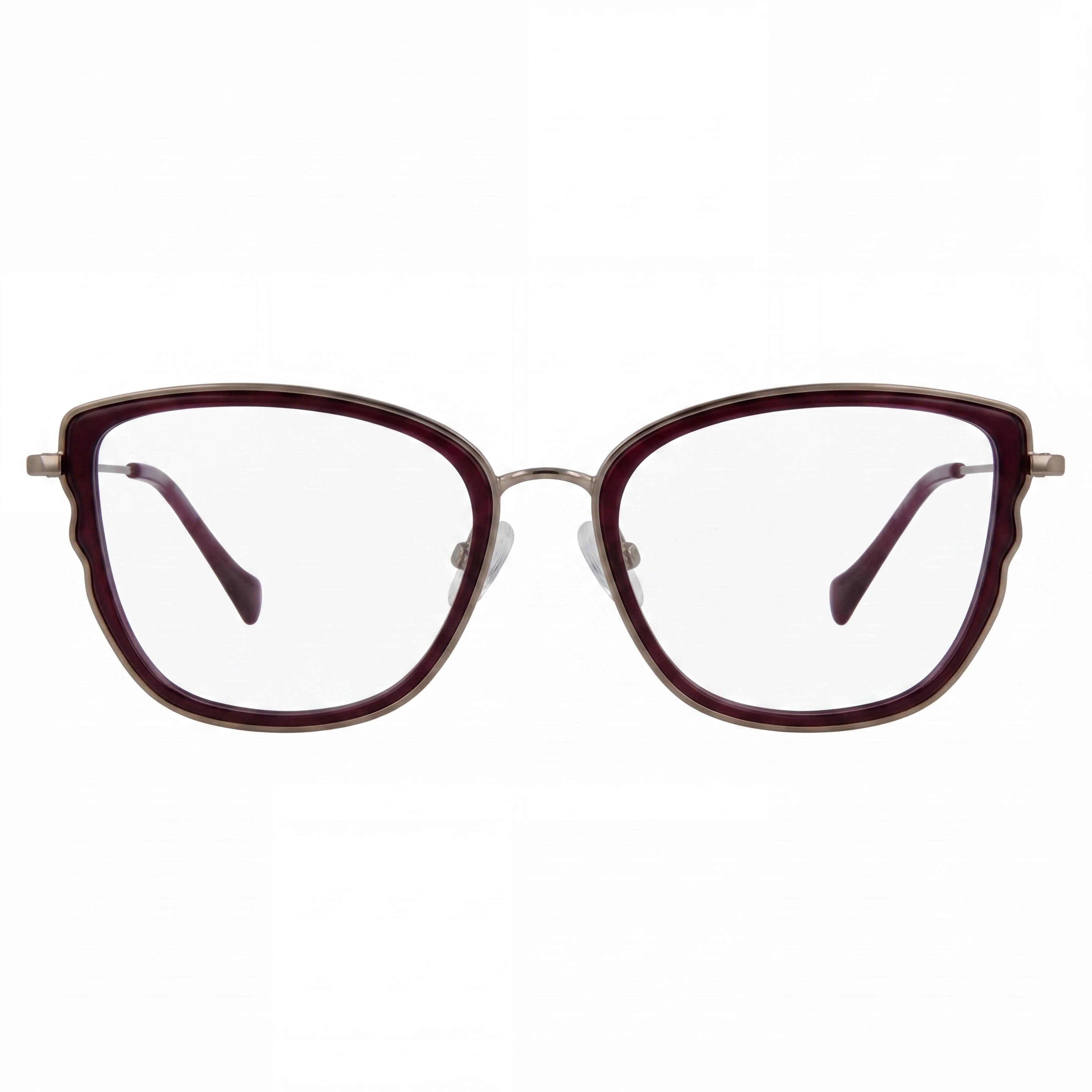 Gafas Lucky Brand D116 para mujer, armazón de metal morado con lentes polarizadas de plástico, tamaño 54-19-140 mm, Photo 2