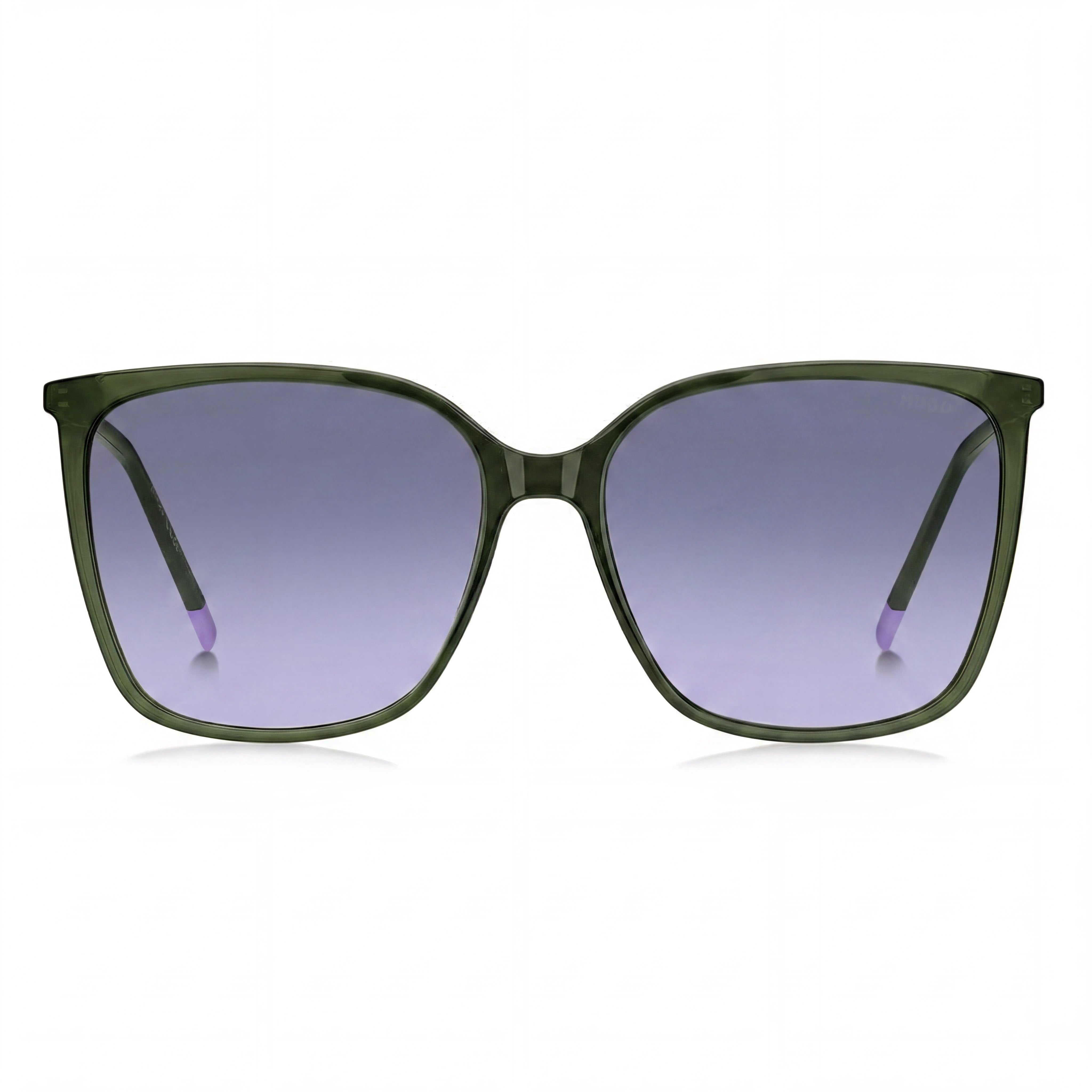 HUGO Contemporary Women's Green Grey Polyamide Frame Green Non-Polarized Sunglasses 57mm, Photo 2