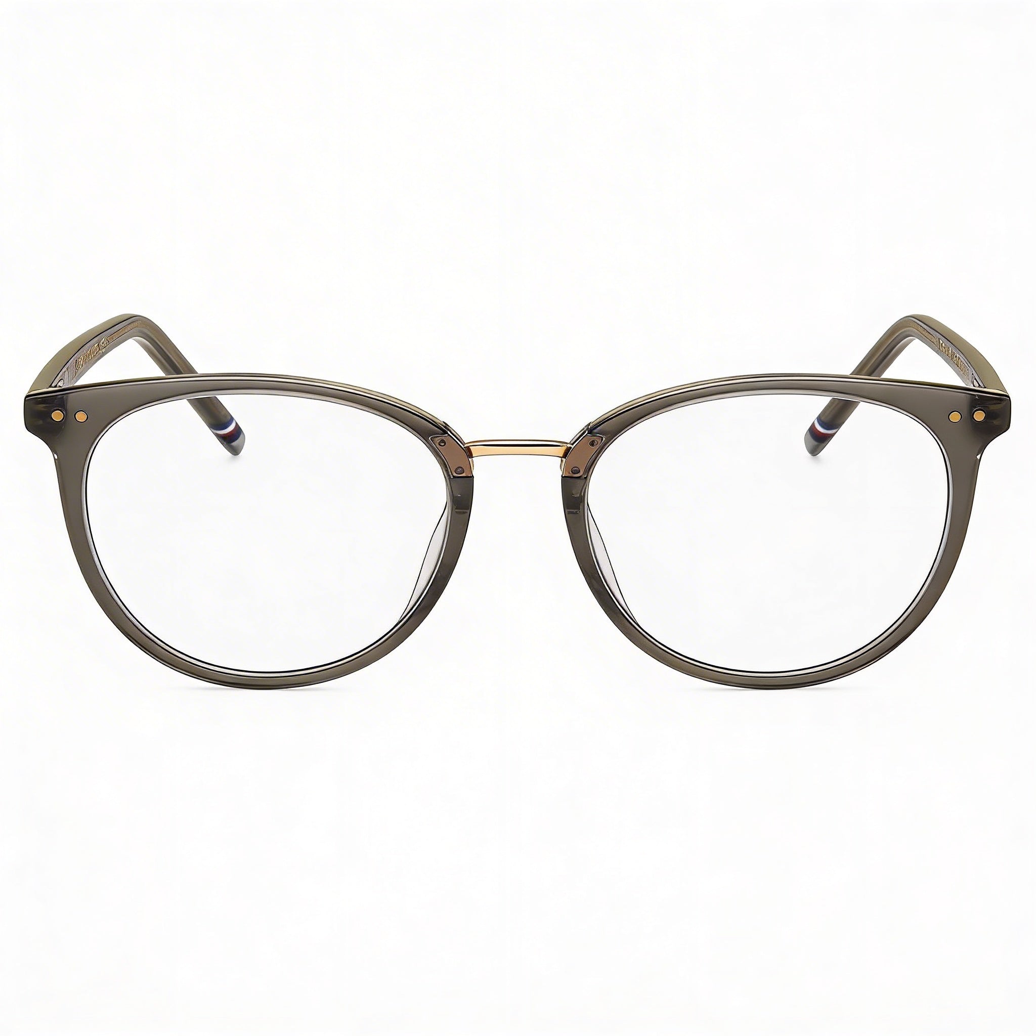 Gafas unisex clásicas Tommy Hilfiger con montura de magnesio gris, ancho de lente de 50 mm, puente de 18 mm, largo de patilla de 145 mm, Photo 2