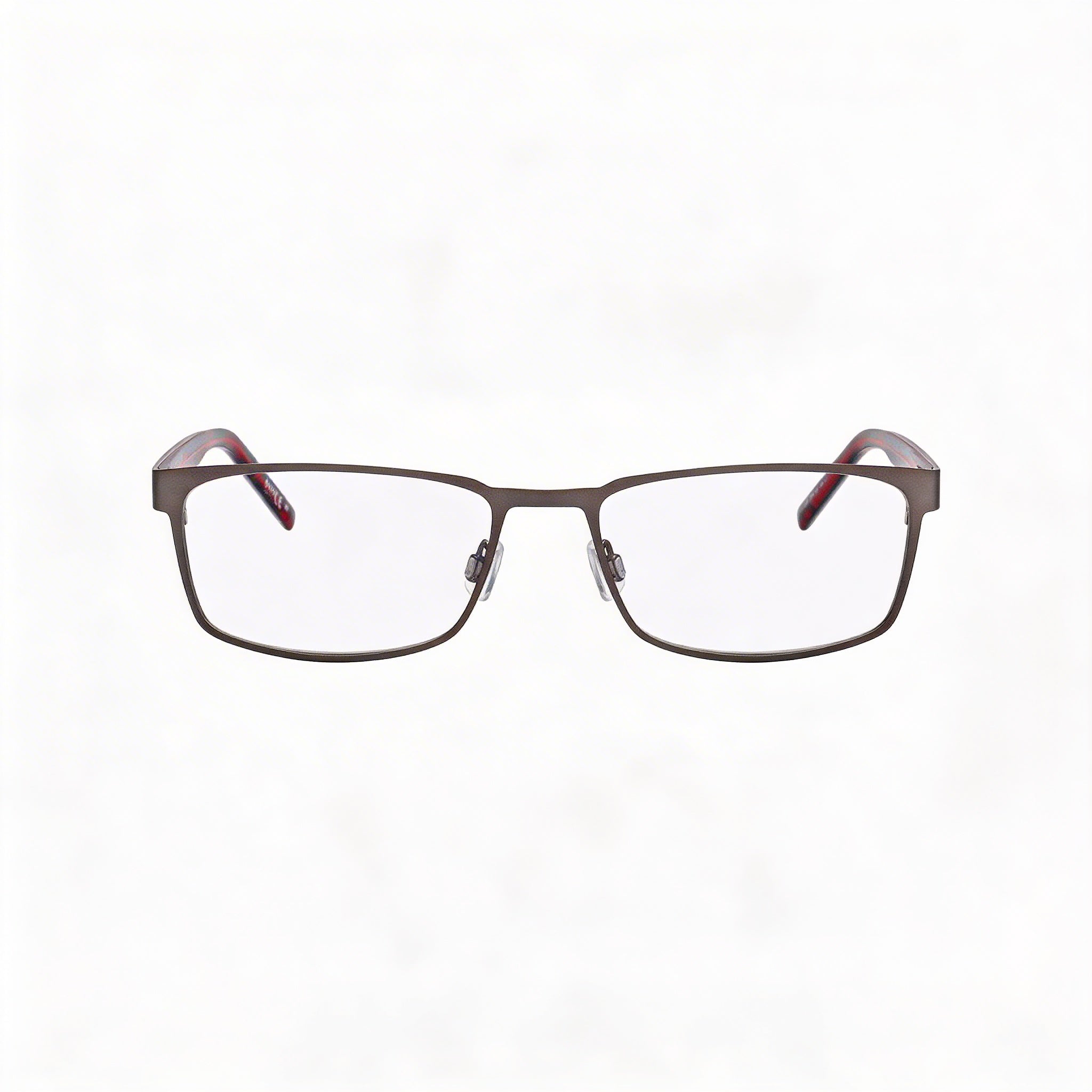HUGO Unisex Rectangular Eyeglasses Matte Dark Ruthenium Stainless Steel 56-18-145, Photo 2