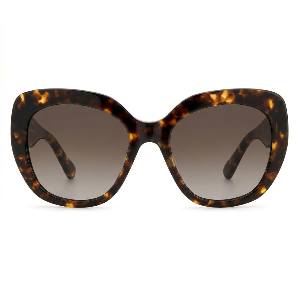 Gafas de sol unisex rectangulares kate spade new york Winslet/G/S de acetato habana con protección UV y lentes marrones degradadas 55-19-140mm
