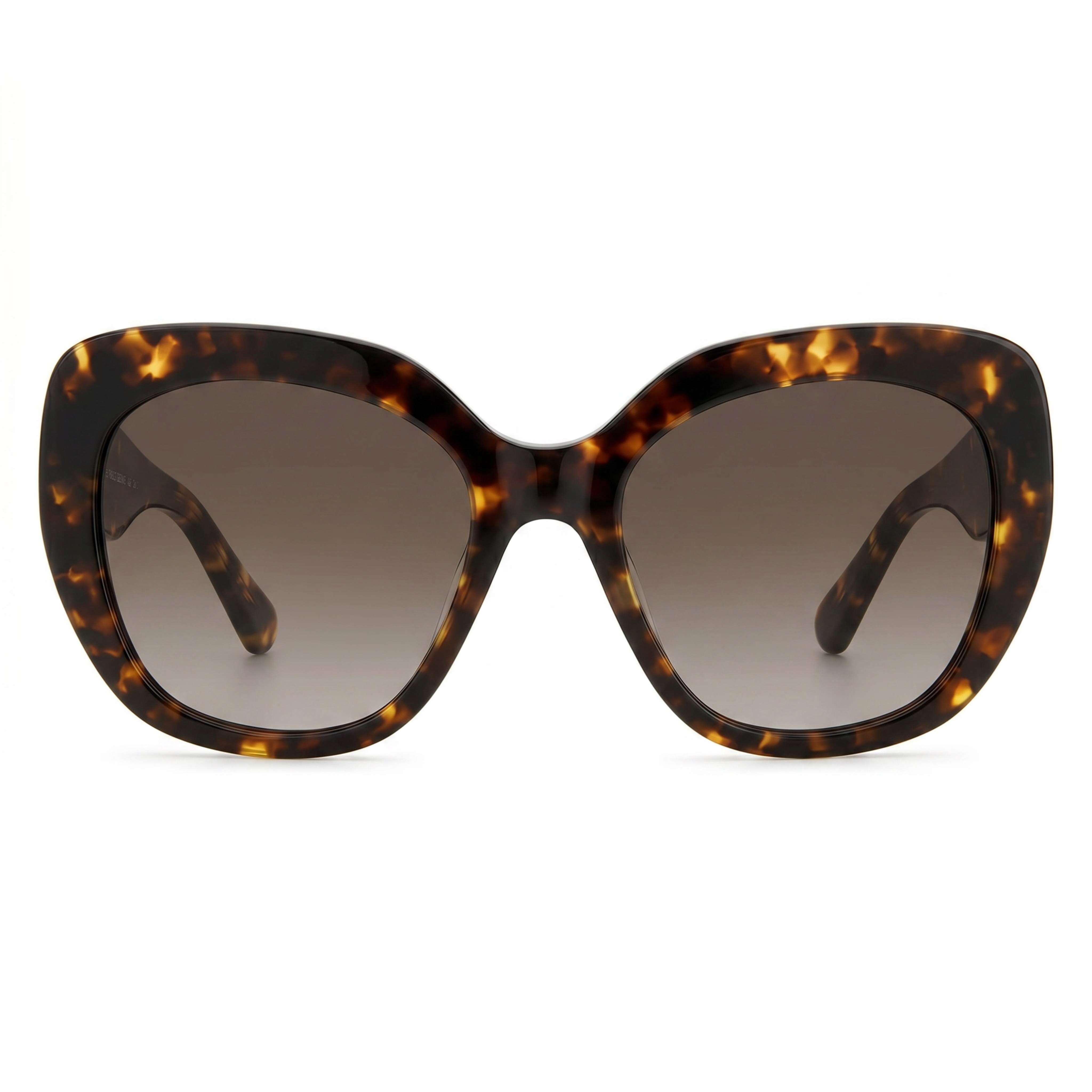 kate spade new york Winslet/G/S Unisex Rectangular Havana Acetate Brown Shaded UV Protection Sunglasses 55-19-140mm, Photo 2