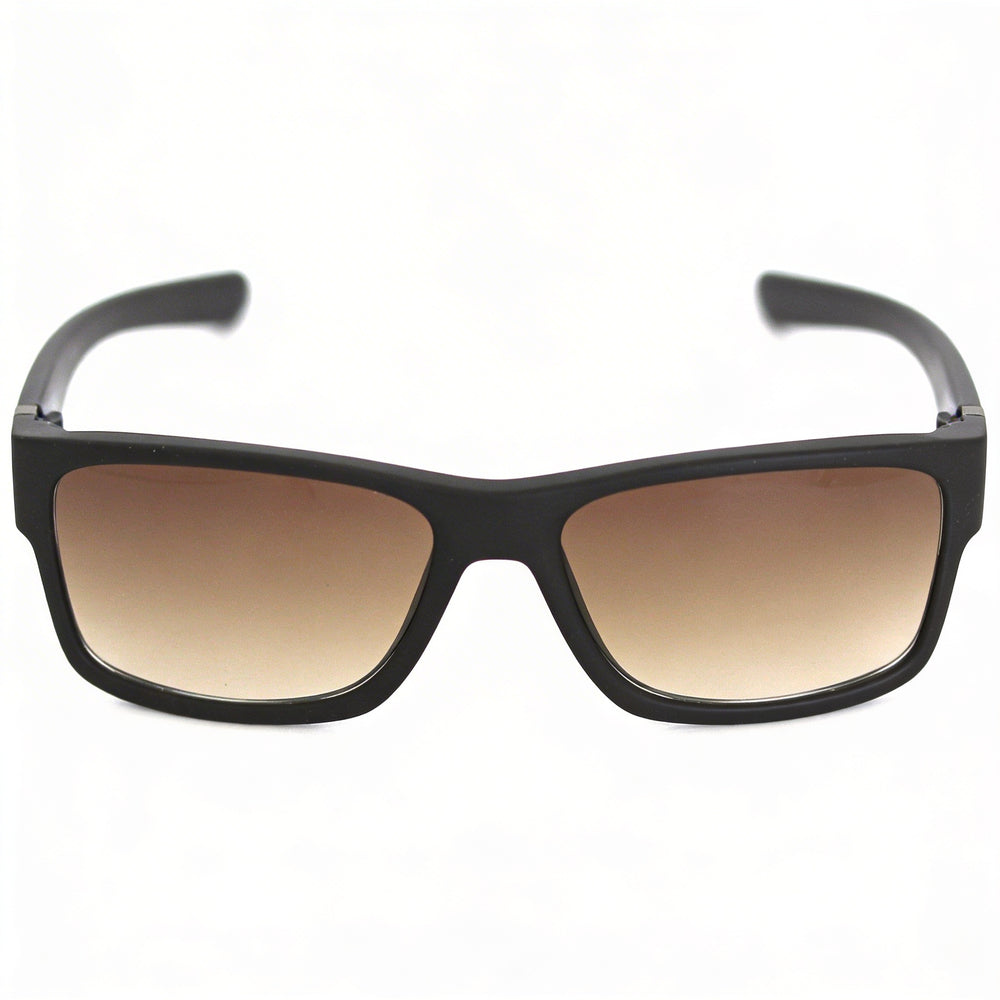 Kenneth Cole Kc1249 Men's Matte Brown Plastic Square Sunglasses, Brown Gradient Lenses, 100% UV Protection, 45-17-138mm