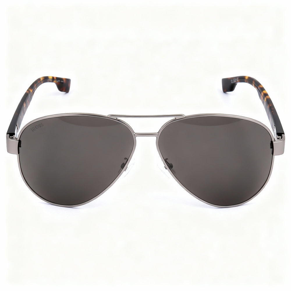 Gafas de sol Hugo Boss Boss1560/O/S para hombre, de plástico multicolor, no polarizadas, color gris-marrón, 63 mm