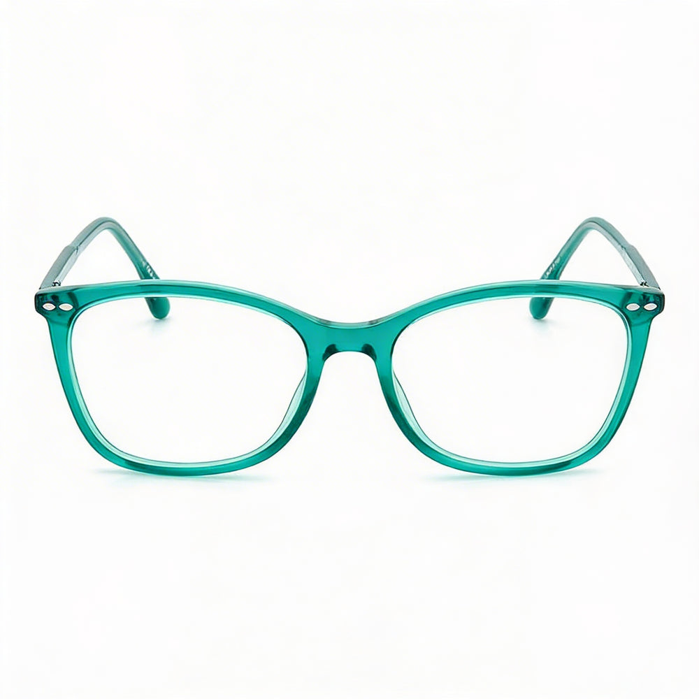 Gafas de sol Isabel Marant Modern para mujer con montura verde azulado, lentes de policarbonato verde azulado de 53 mm, puente de 18 mm, patillas de 145 mm