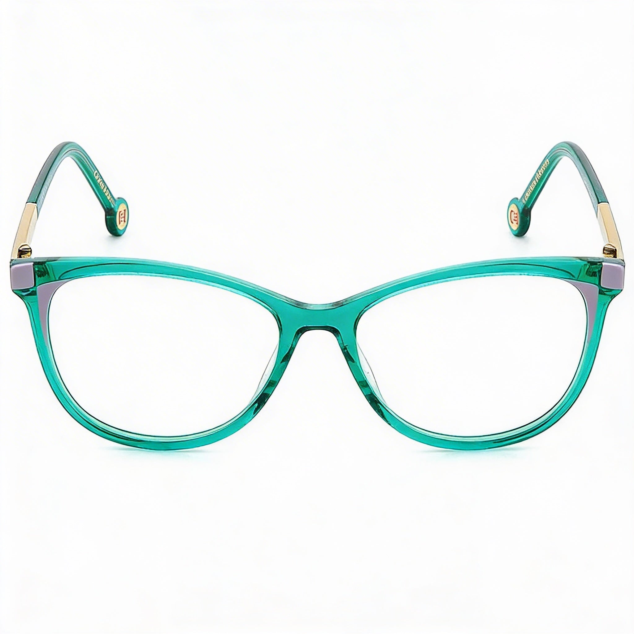 Carolina Herrera Her 0163 Modern Women's Multicolored Plastic Frame Green Lilac Lens Sunglasses 53mm, Photo 2