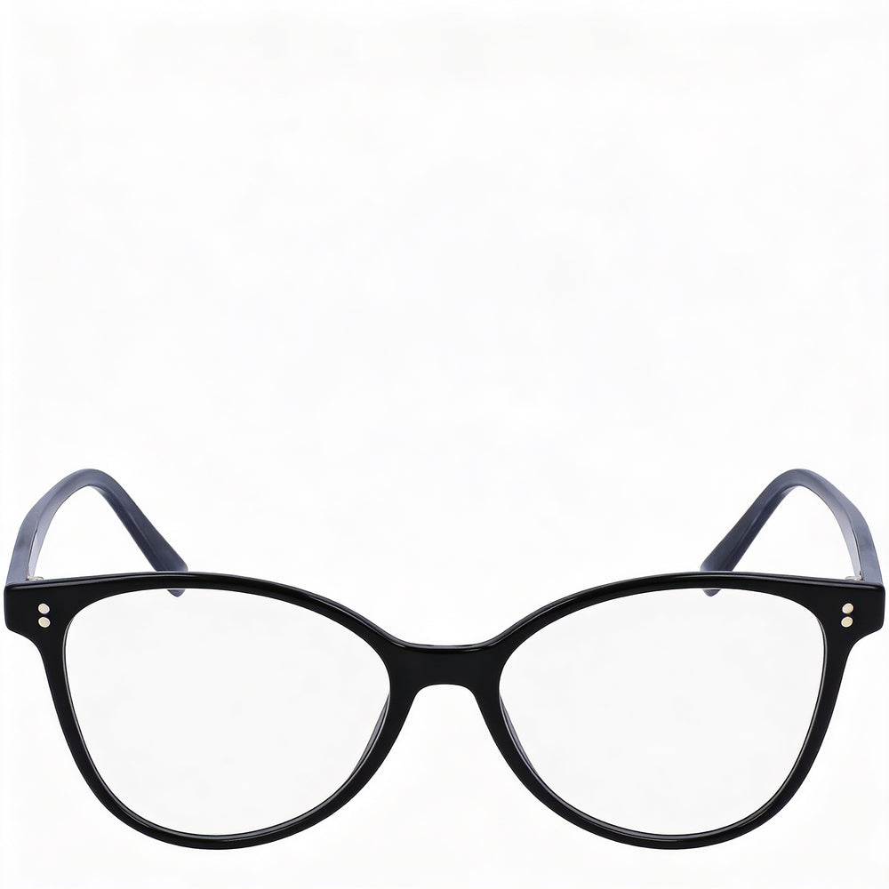 Salvatore Ferragamo SF2948 Women's Modern Cat Eye Full-Rim Plastic Demo Eyeglasses Black/Grey Marble 54mm