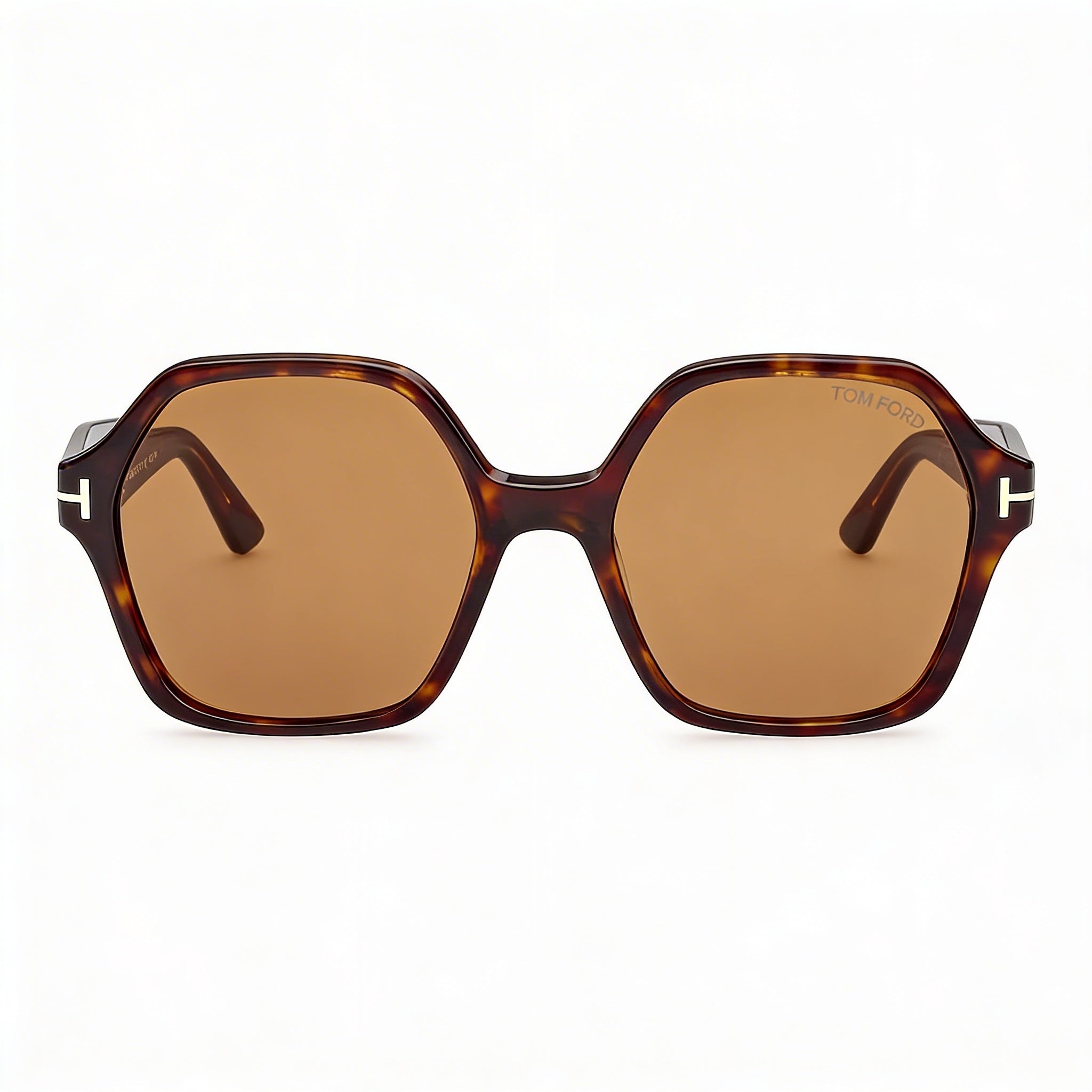 Tom Ford Romy FT 1032 Classic Style Unisex UV Protected Dark Havana Light Brown Frame Light Brown Lens Plastic Sunglasses 56mm, Photo 2