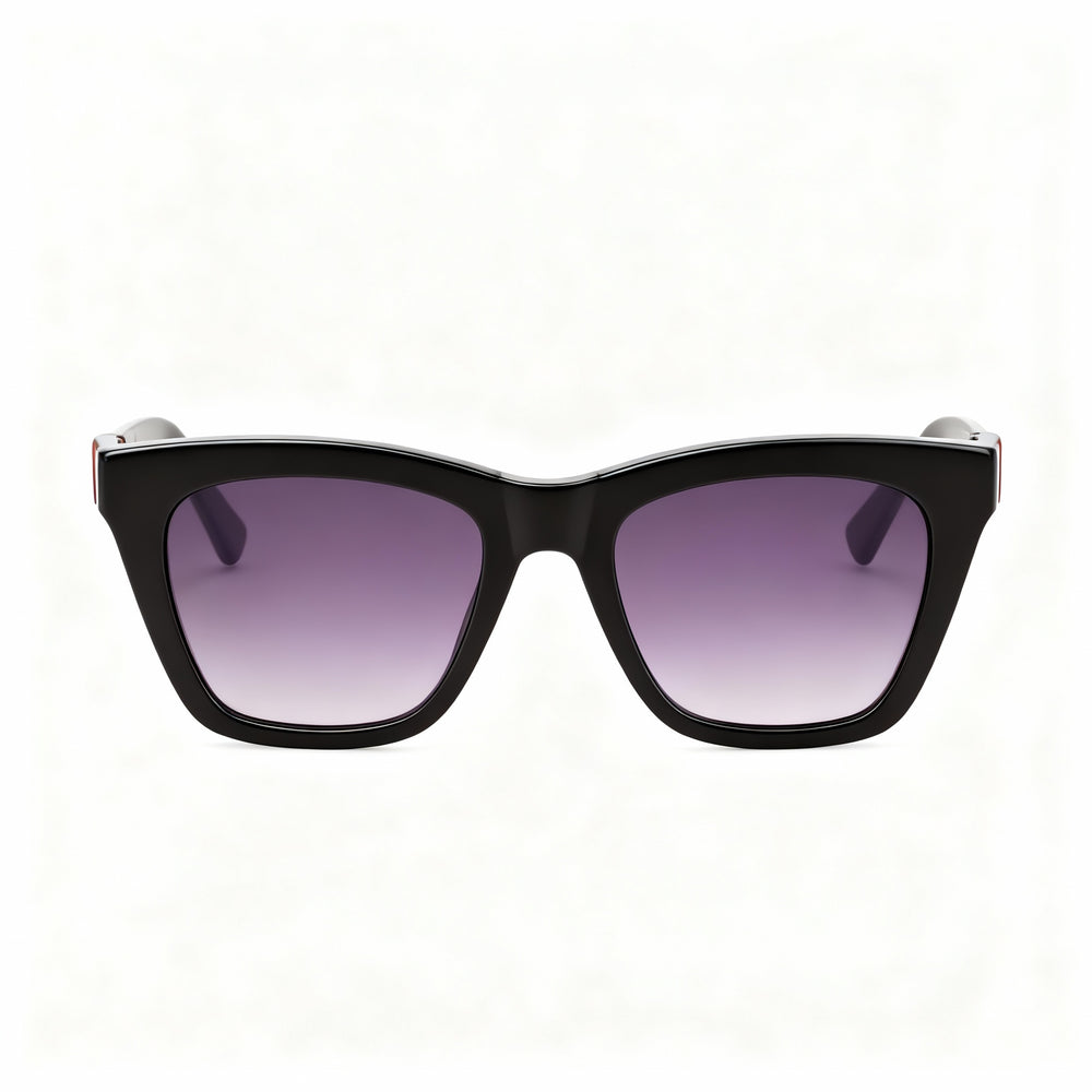 Gafas de sol informales Longchamp LO715S para mujer, de acetato, con montura blanca y negra, no polarizadas, de 54 mm