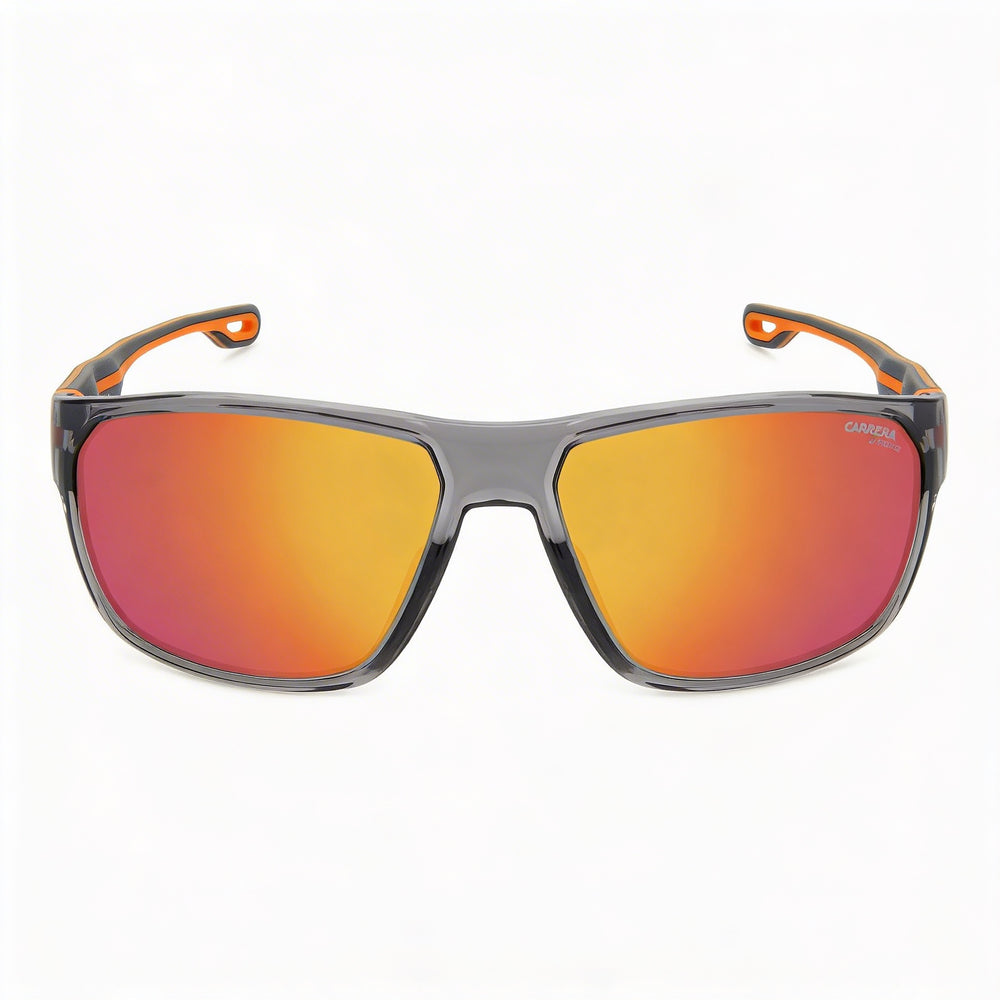Carrera Casual Men's Grey Orange Eco Polyamide Frame Non-Polarized UV 400 Sunglasses 63mm