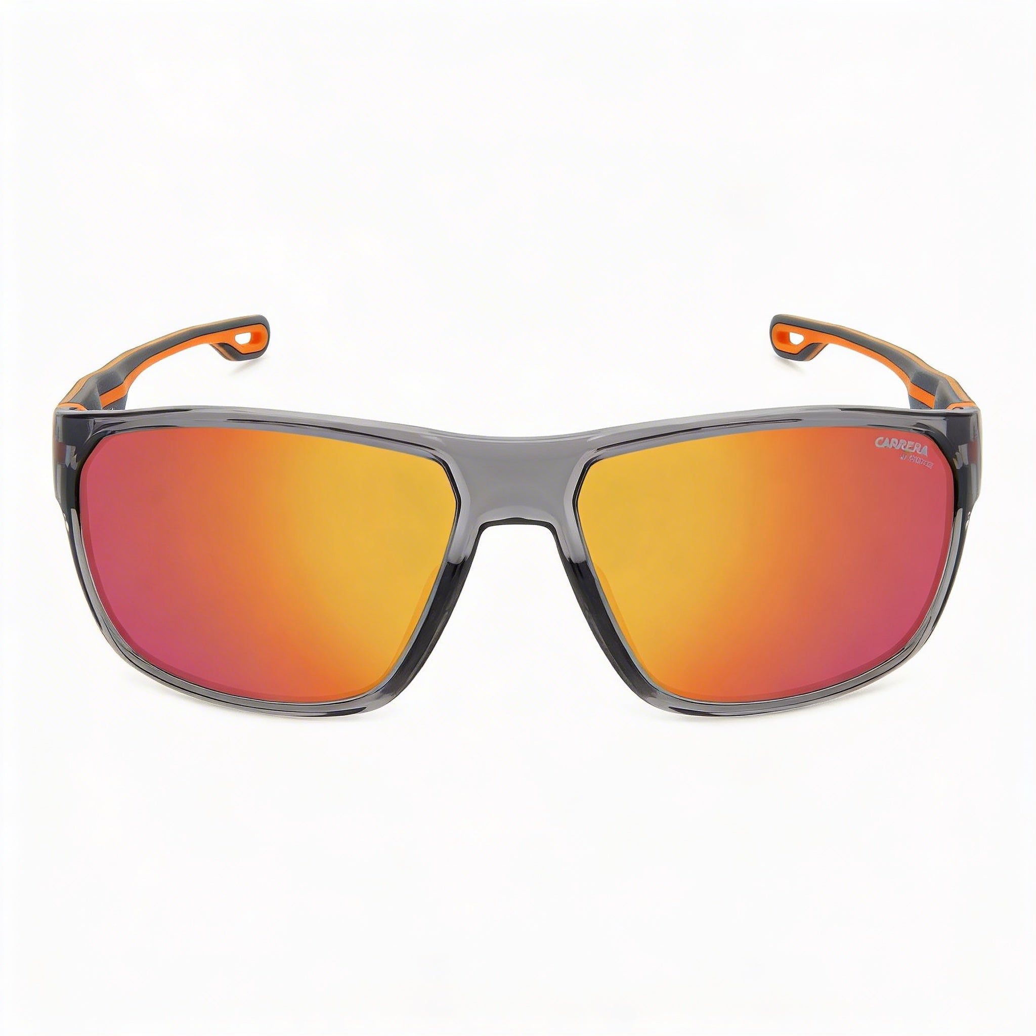 Gafas de sol Carrera Casual para hombre, armazón de poliamida ecológica gris y naranja, sin polarizar, protección UV 400, 63 mm, Photo 2