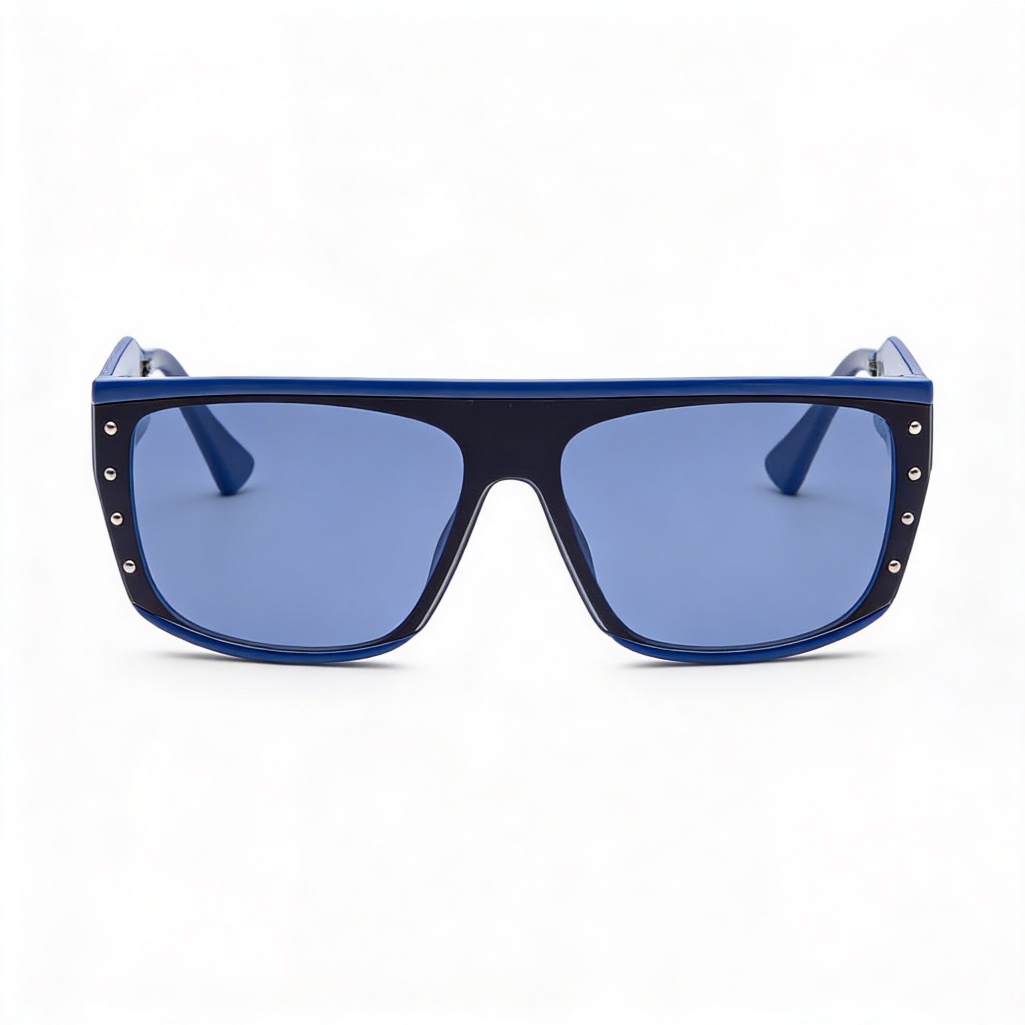 Jimmy Choo RYLAN/S - Gafas de sol unisex de celulosa azul Browline sin polarizar con protección UV (99 mm), Photo 1