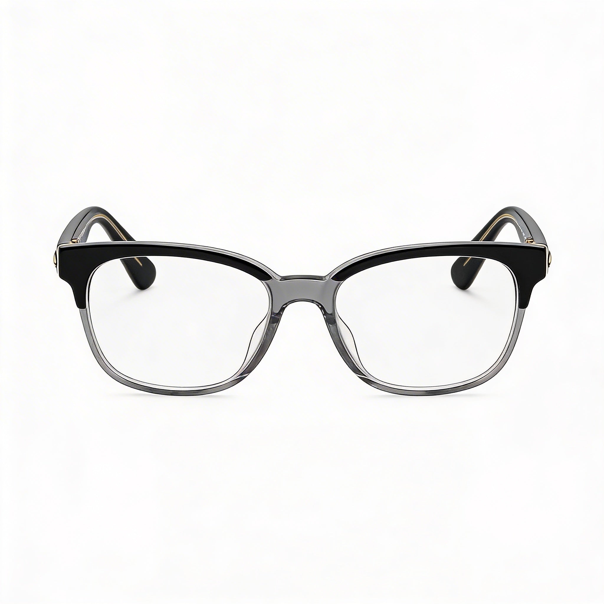 kate spade new york Carolanne Acetate Frame Eyeglasses Black Gray with Clear Lenses 51mm, Photo 2
