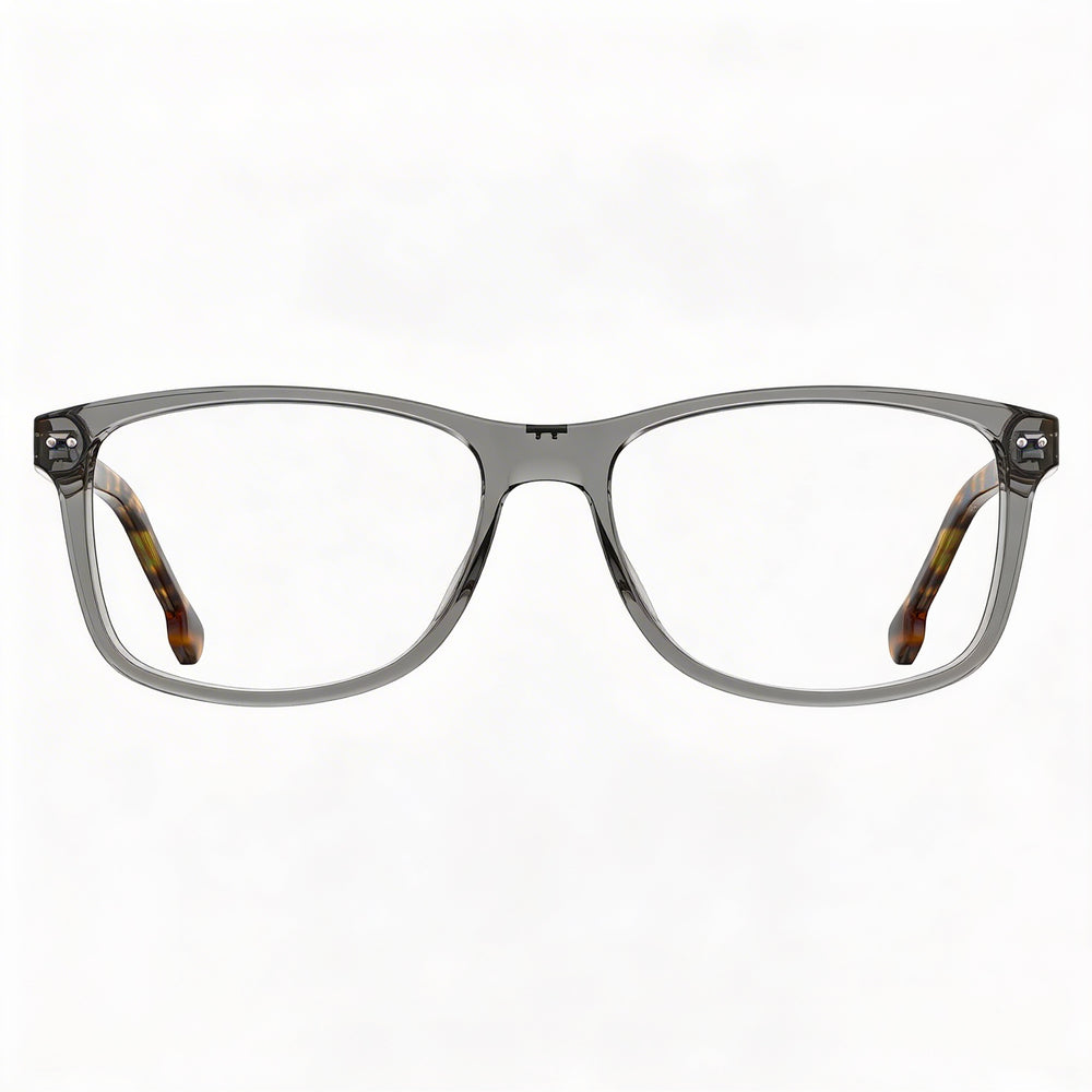 Carrera 2018t Unisex Rectangular Grey Plastic Frame with Grey Demo Plastic Lenses 51-16-135