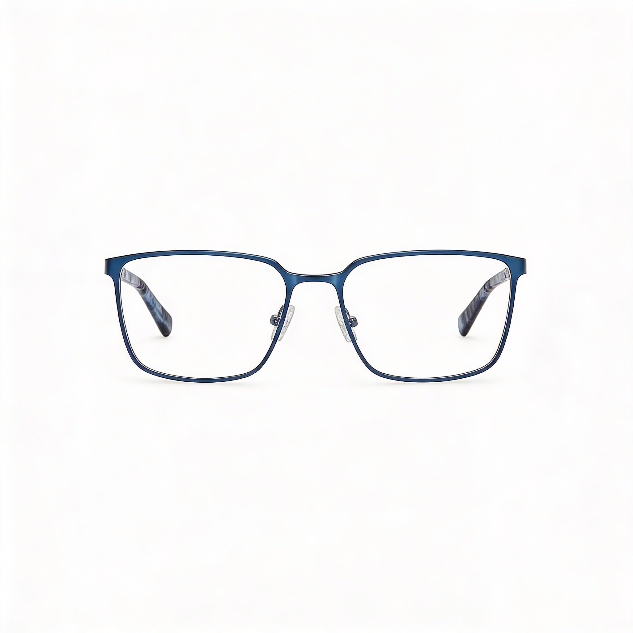 GUESS Gu50243 Gafas para hombre con montura de metal azul mate/brillante y lentes de policarbonato, ancho de lente 56 mm, puente 18 mm, longitud de patilla 145 mm, Photo 1
