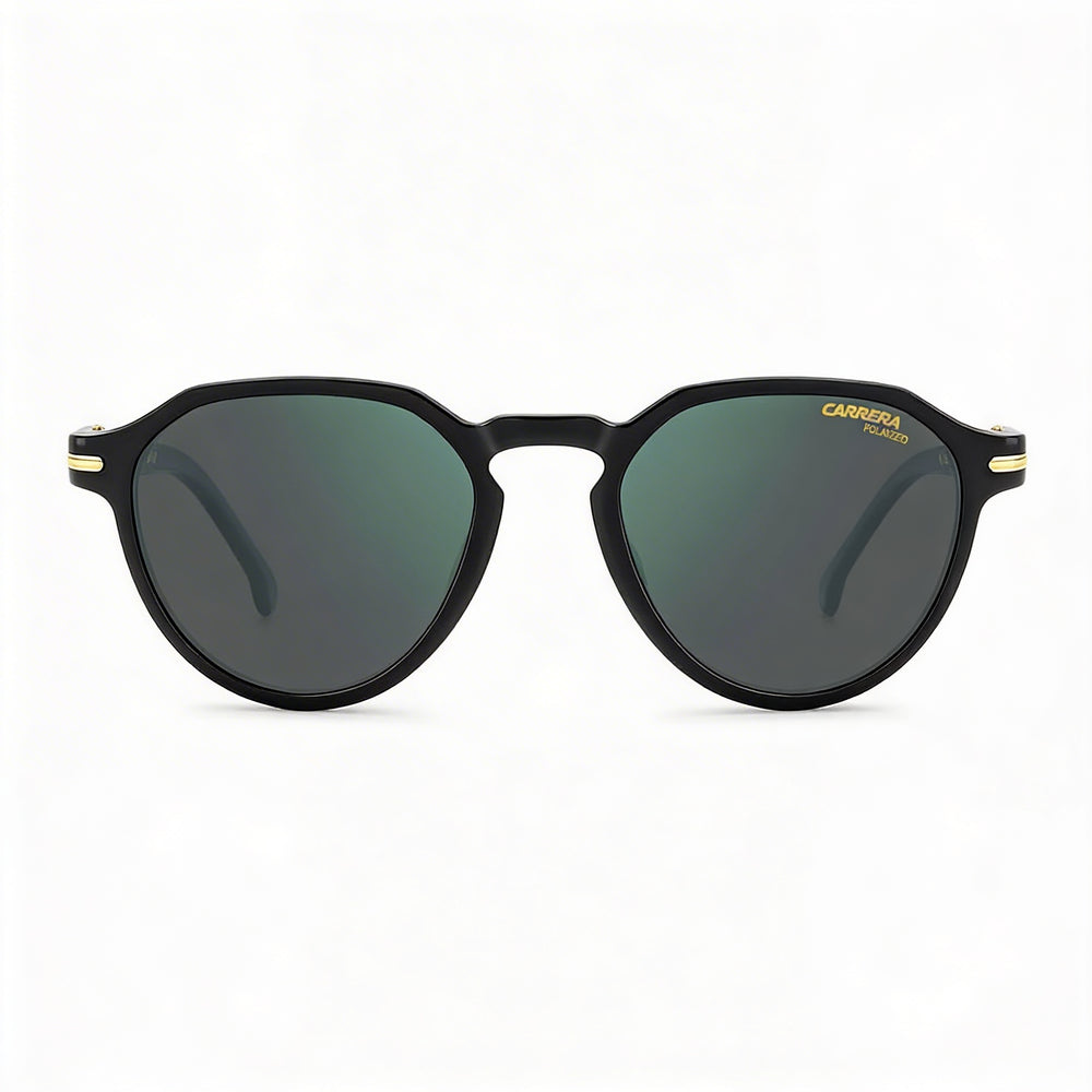 Carrera 314/S Unisex Black Green Polyamide Frame Green Grey Polarized Lenses with 100% UV Protection 50mm
