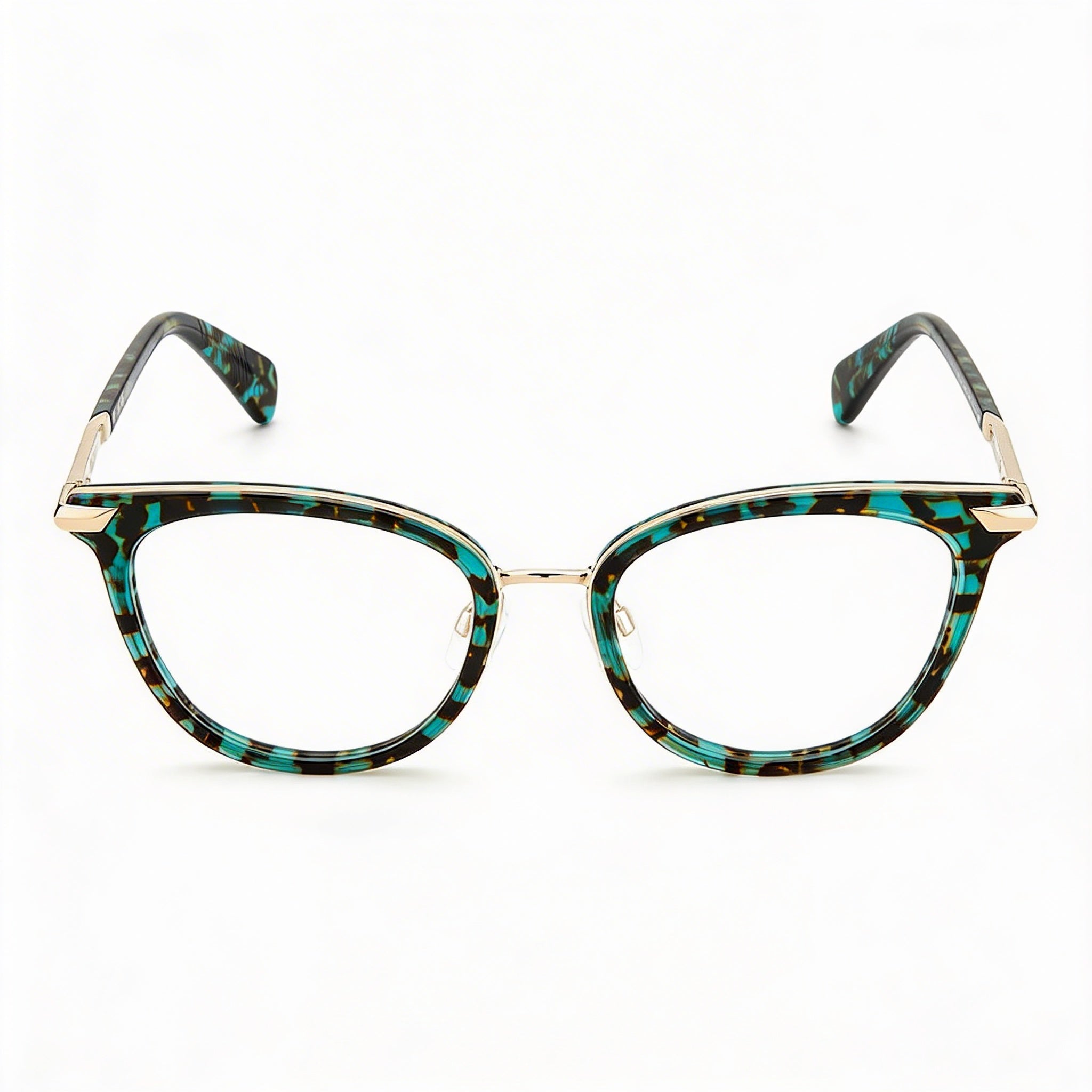 Rag & Bone Modern Women's Green Havana Metal Frame Polycarbonate Non-Polarised Sunglasses 51mm, Photo 2