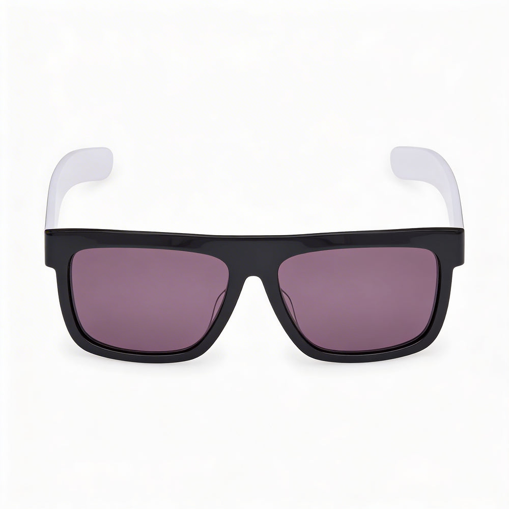 Adidas Originals Or0127 Unisex Rectangular Plastic Sunglasses, Shiny Black Frame, Black Non-Polarized Lenses, 100% UV Protection 56mm