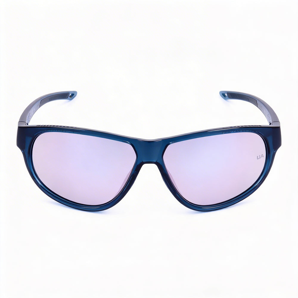 Under Armour Women's Ua Intensity TR90 Wrap Sunglasses with UV Protection, Azul Patchwork Frame, Extra White Multilayer Lenses, 59mm