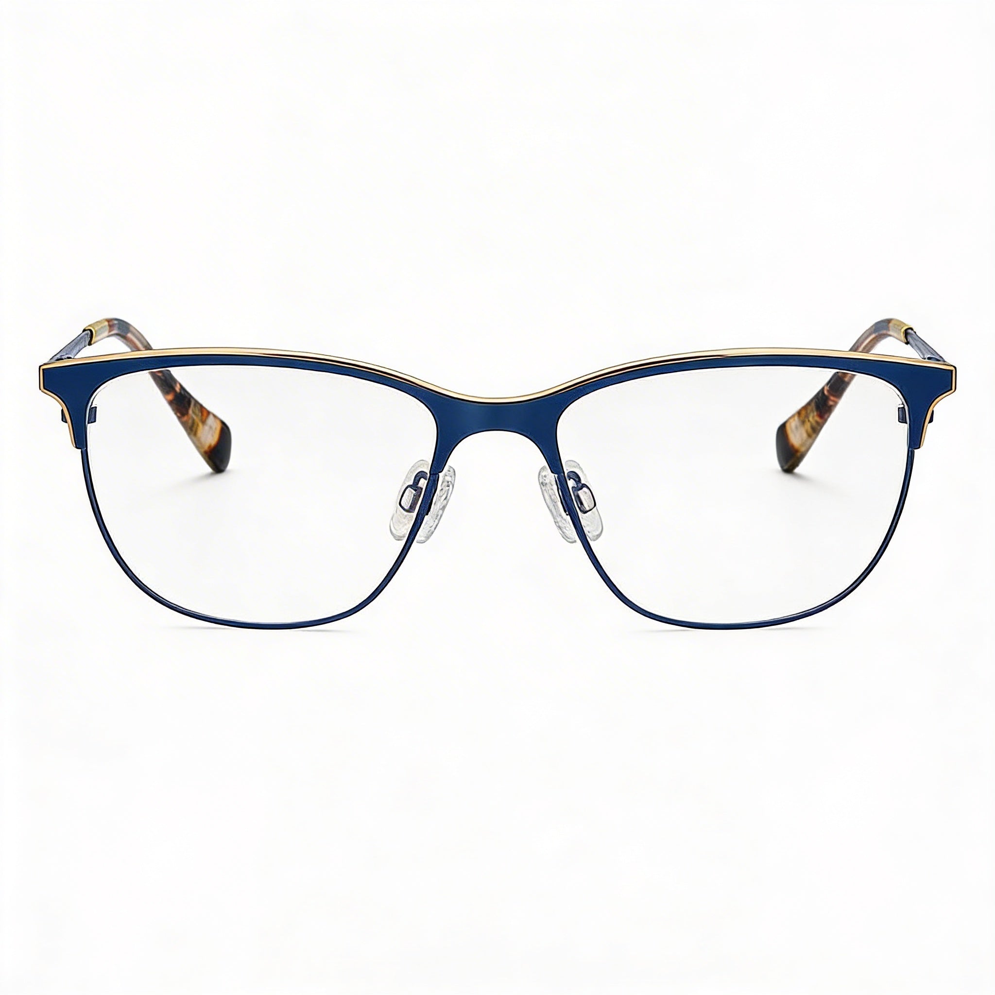 Gafas de sol rectangulares de acero inoxidable azul para mujer Rag & Bone RNB3034, con montura completa, lentes de 54 mm, puente de 15 mm y patillas de 135 mm., Photo 1