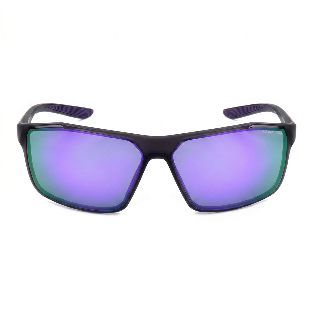 Gafas de sol Nike Windstorm unisex de plástico mate violeta con efecto espejo de 65 mm