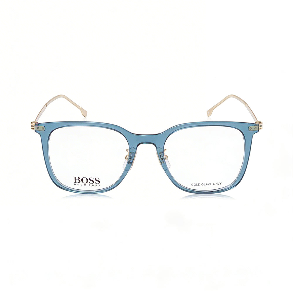 Gafas Ópticas Hugo Boss 1360/f de Estilo Moderno de Propionato Azul Unisex, Tamaño de Lente de 52 mm