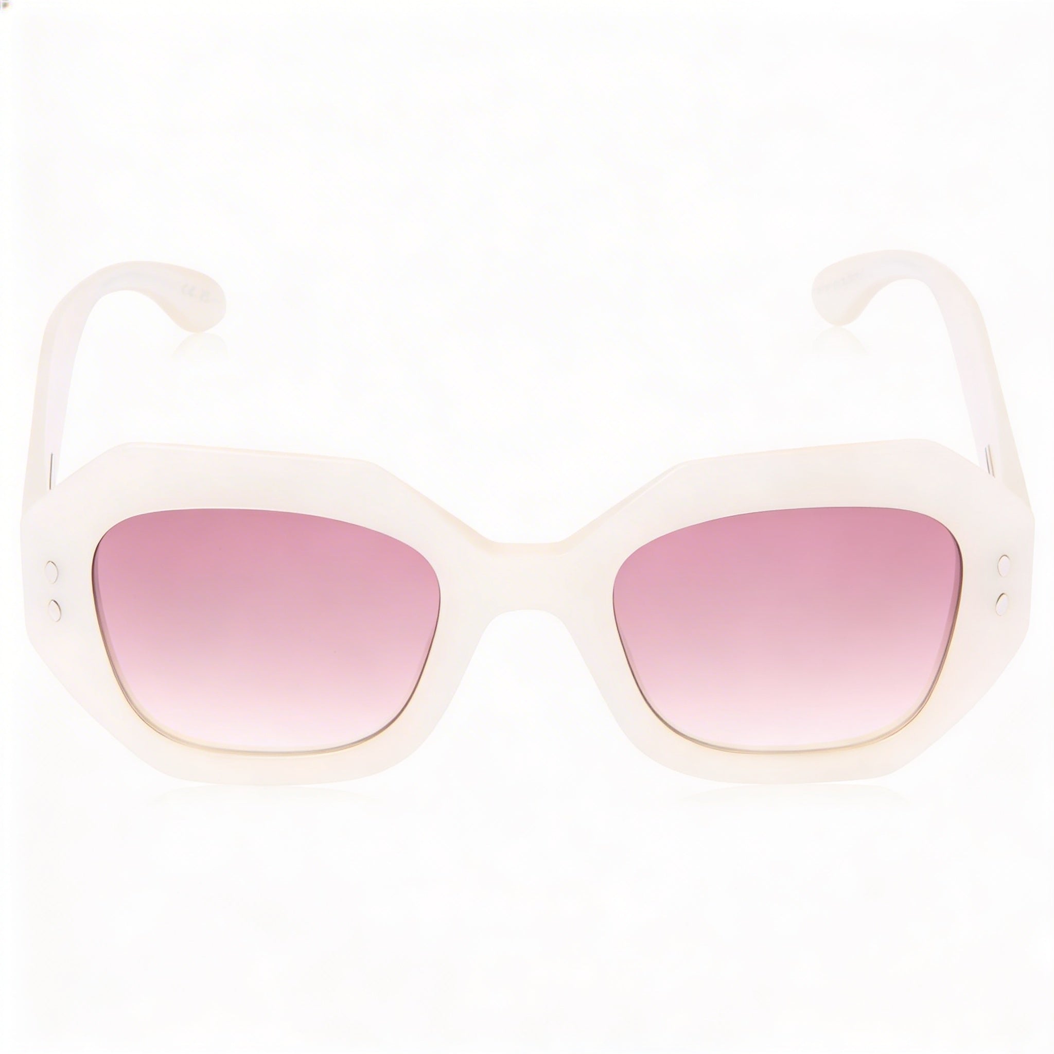Isabel Marant IM 0173/S Gafas de sol casuales para mujer de acetato blanco nacarado, lentes rosas de doble tono de 52 mm, Photo 2